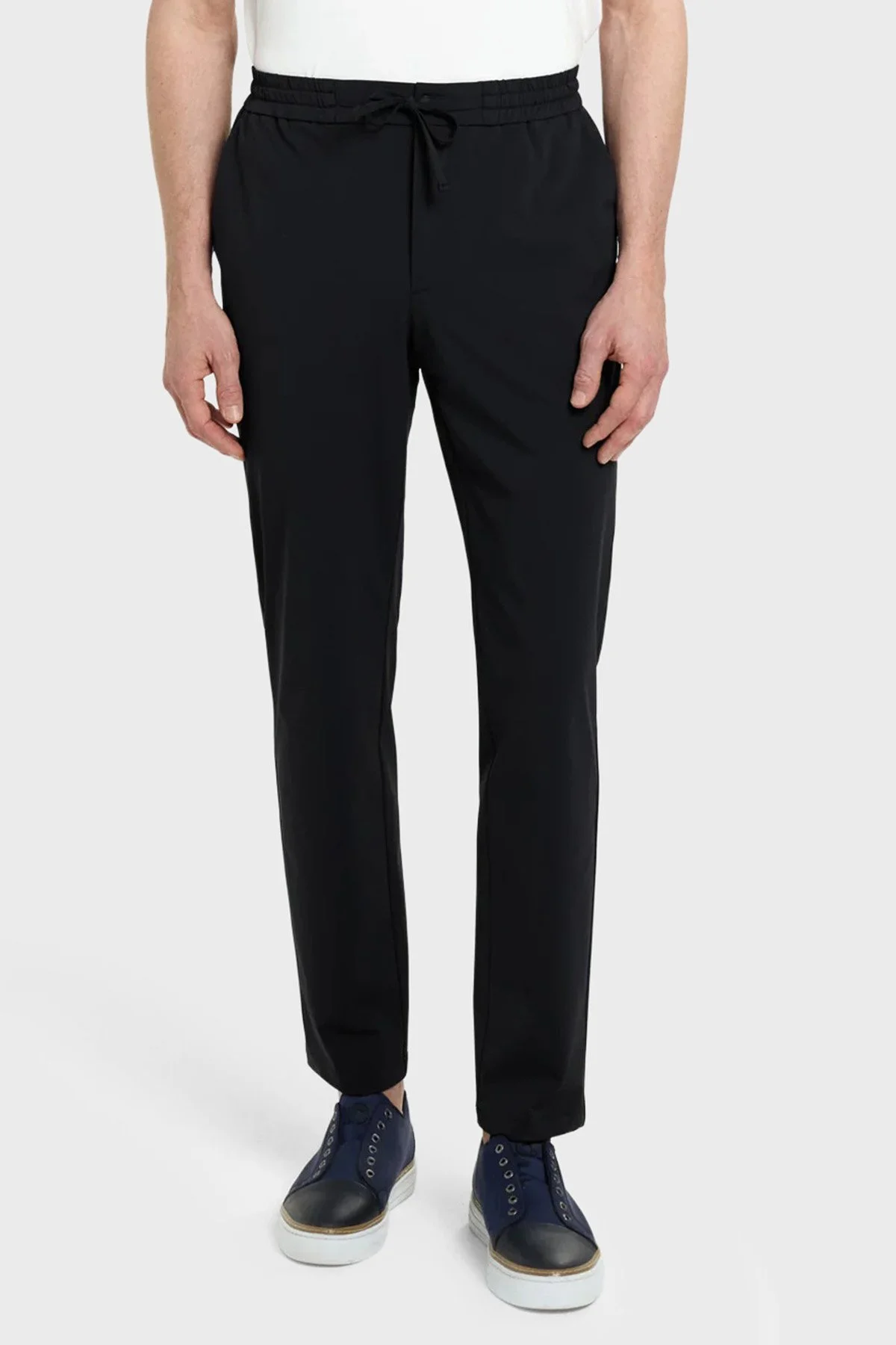 Bluemint Comfort Fit Normal Bel Daralan Paça Erkek Pantolon TRAVELTECH 111 SİYAH - 1