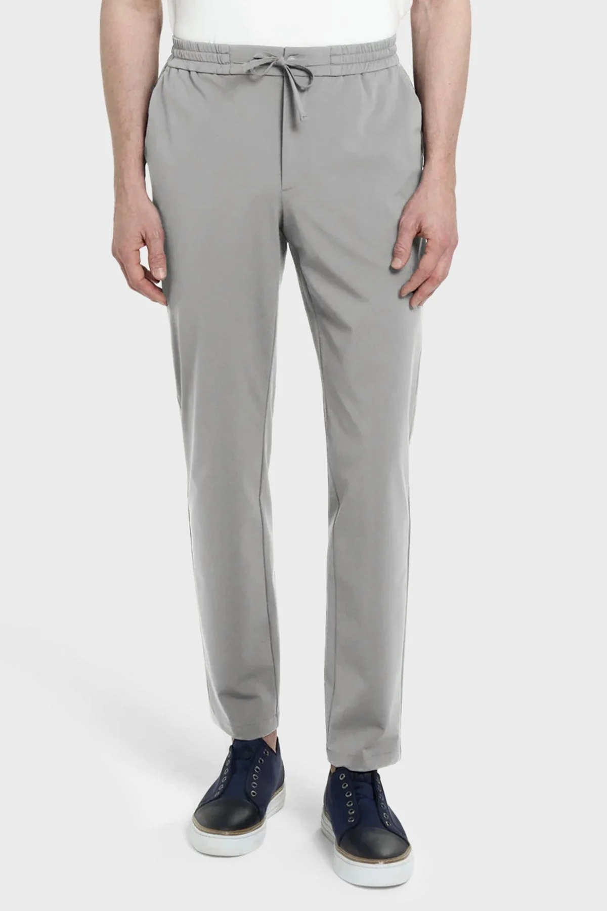 Bluemint Comfort Normal Bel Daralan Paça Erkek Pantolon TRAVELTECH 317 GRİ - 1