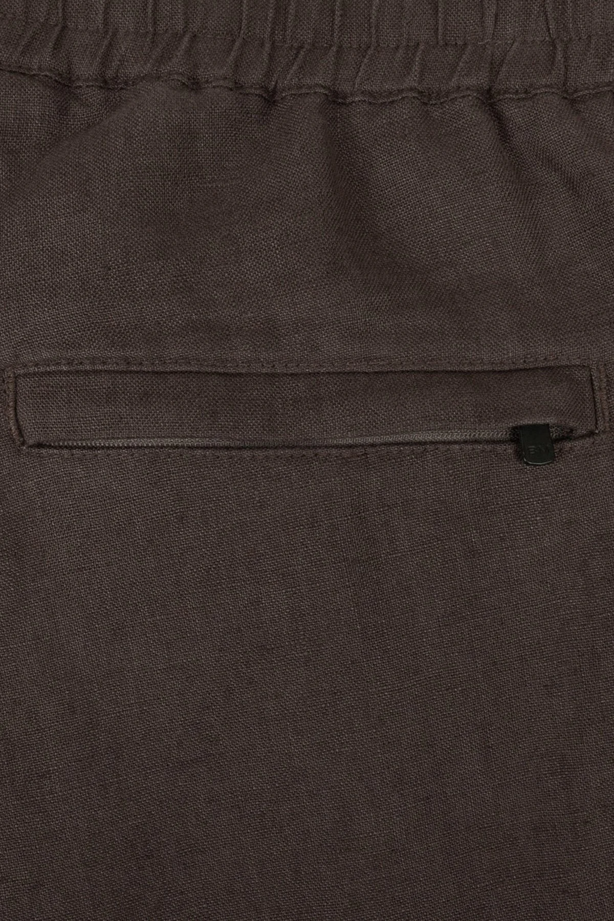 Bluemint Comfort Normal Bel Daralan Paça Keten Jogger Erkek Pantolon EDANJOGG 1327 KAHVE - 4