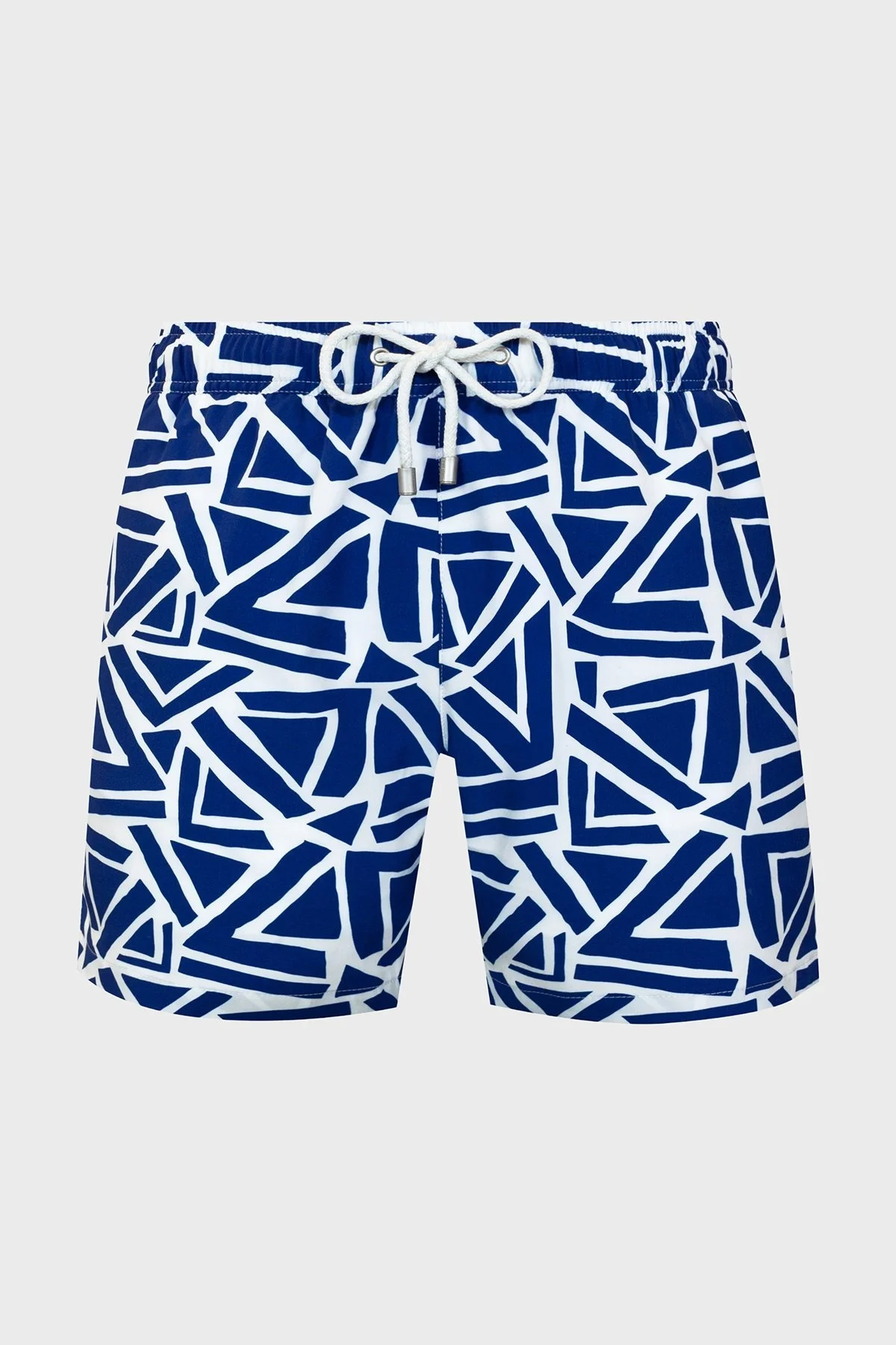 Bluemint Desenli Belden Bağlamalı Hızlı Kuruyan Erkek Mayo Short BM25003131MS 1011 LACİVERT-BEYAZ - 8