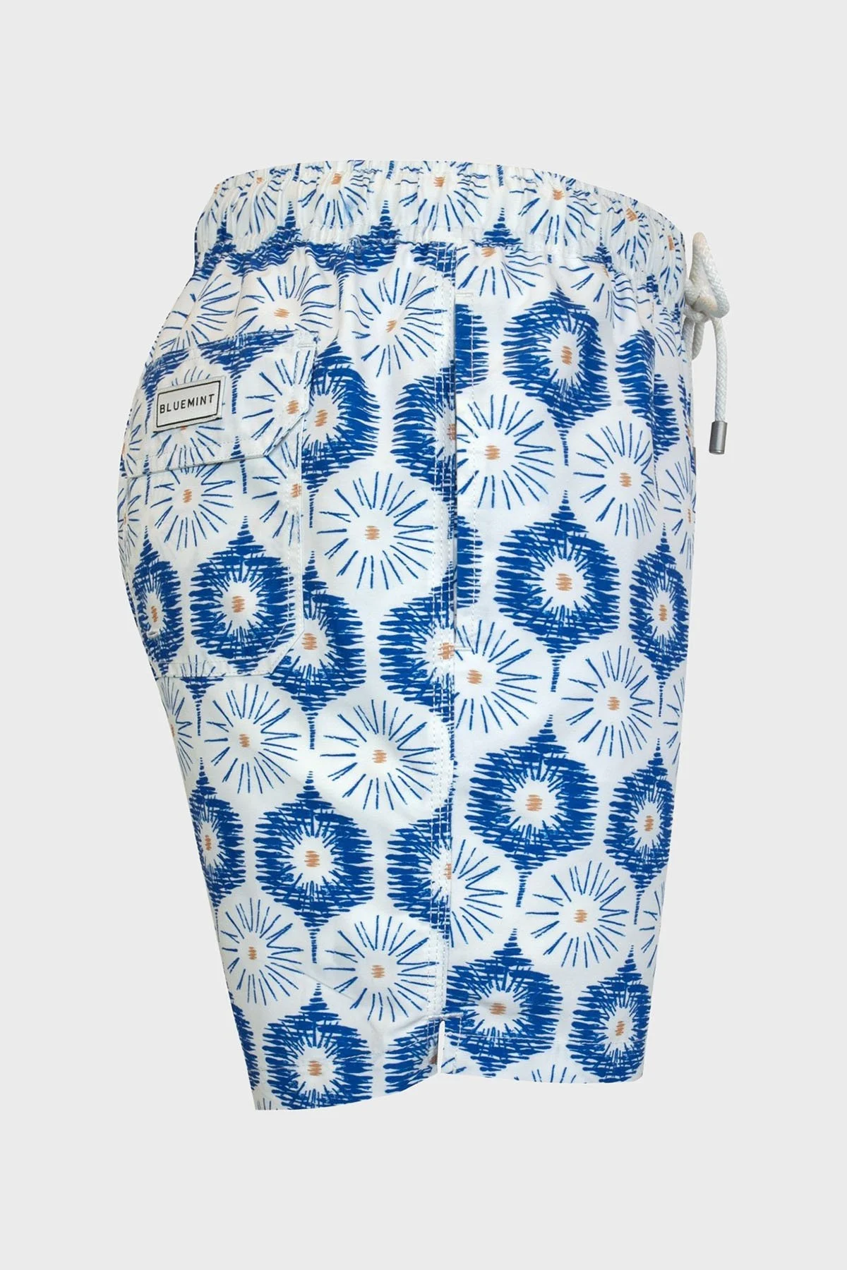 Bluemint Desenli File Astarlı Regular Fit Hızlı Kuruyan Cepli Erkek Mayo Short BM25003011MS 1131 MAVİ - 5