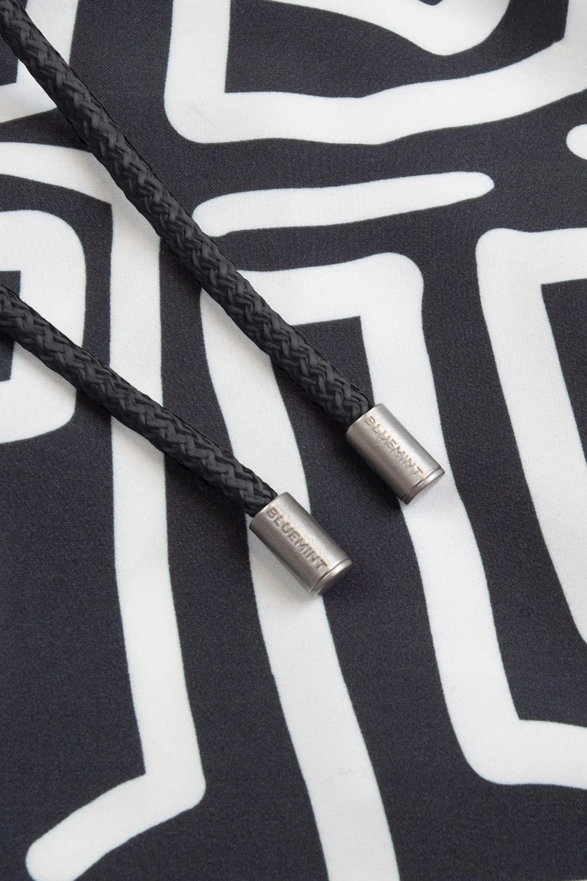 Bluemint Desenli File Astarlı Regular Fit Hızlı Kuruyan Cepli Erkek Mayo Short BM25003011MS 1139 SİYAH-BEYAZ - 5