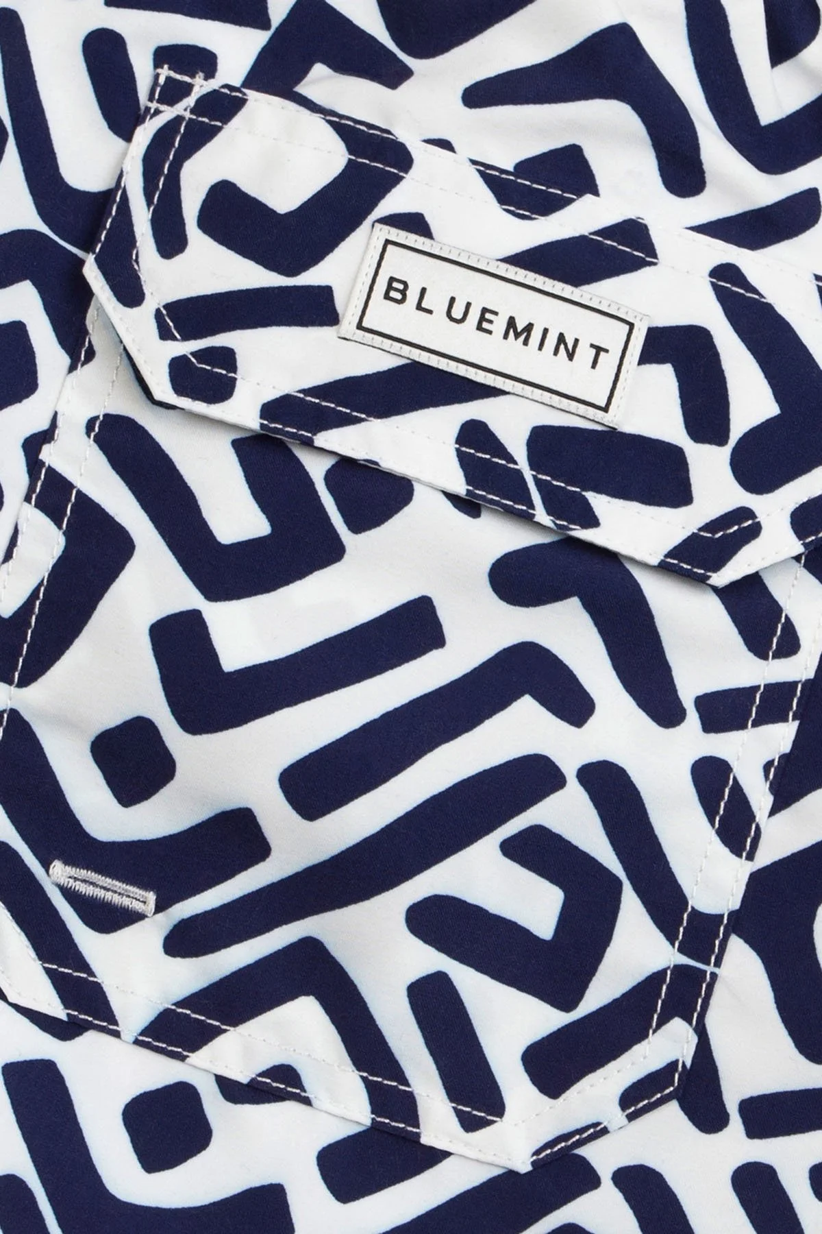 Bluemint Desenli File Astarlı Regular Fit Hızlı Kuruyan Cepli Erkek Mayo Short BM25003011MS 1169 LACİVERT - 6