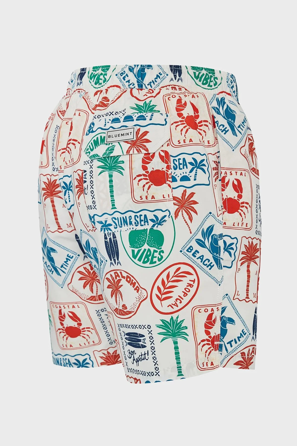 Bluemint Desenli Hızlı Kuruyan Erkek Deniz Şortu ARTHUS1 284 ÇOK RENKLİ - 4