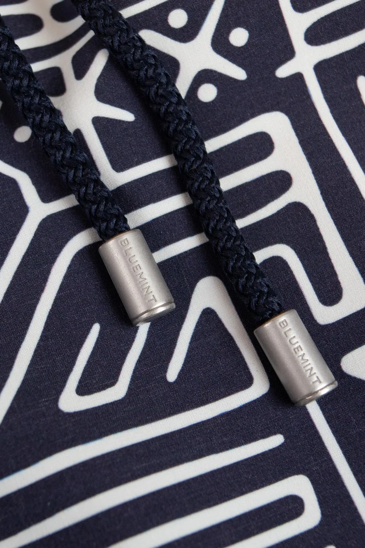 Bluemint Desenli Hızlı Kuruyan Erkek Deniz Şortu ARTHUSSTRE1 310 LACİVERT-BEYAZ - 5