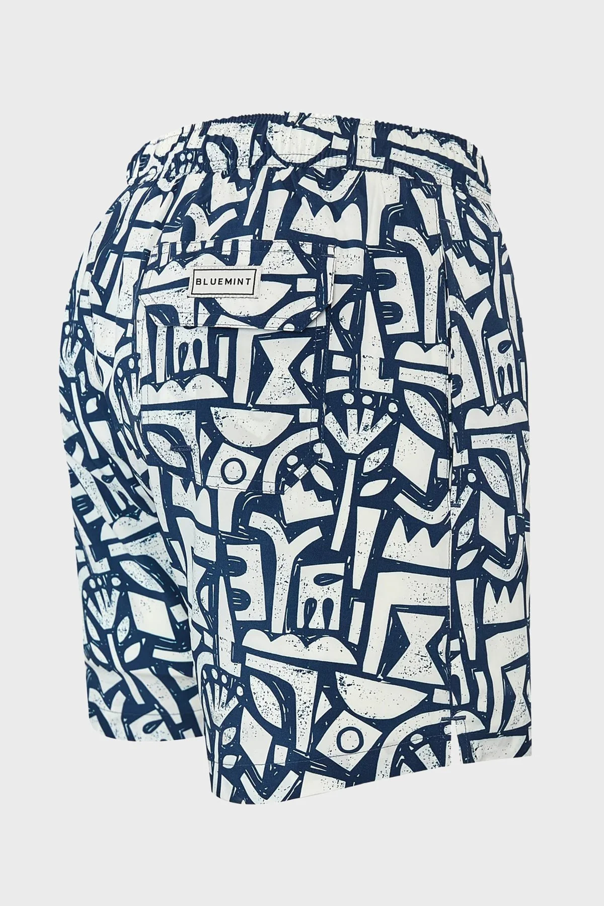 Bluemint Desenli Hızlı Kuruyan Erkek Deniz Şortu ARTHUSSTRE1 317 LACİVERT - 4