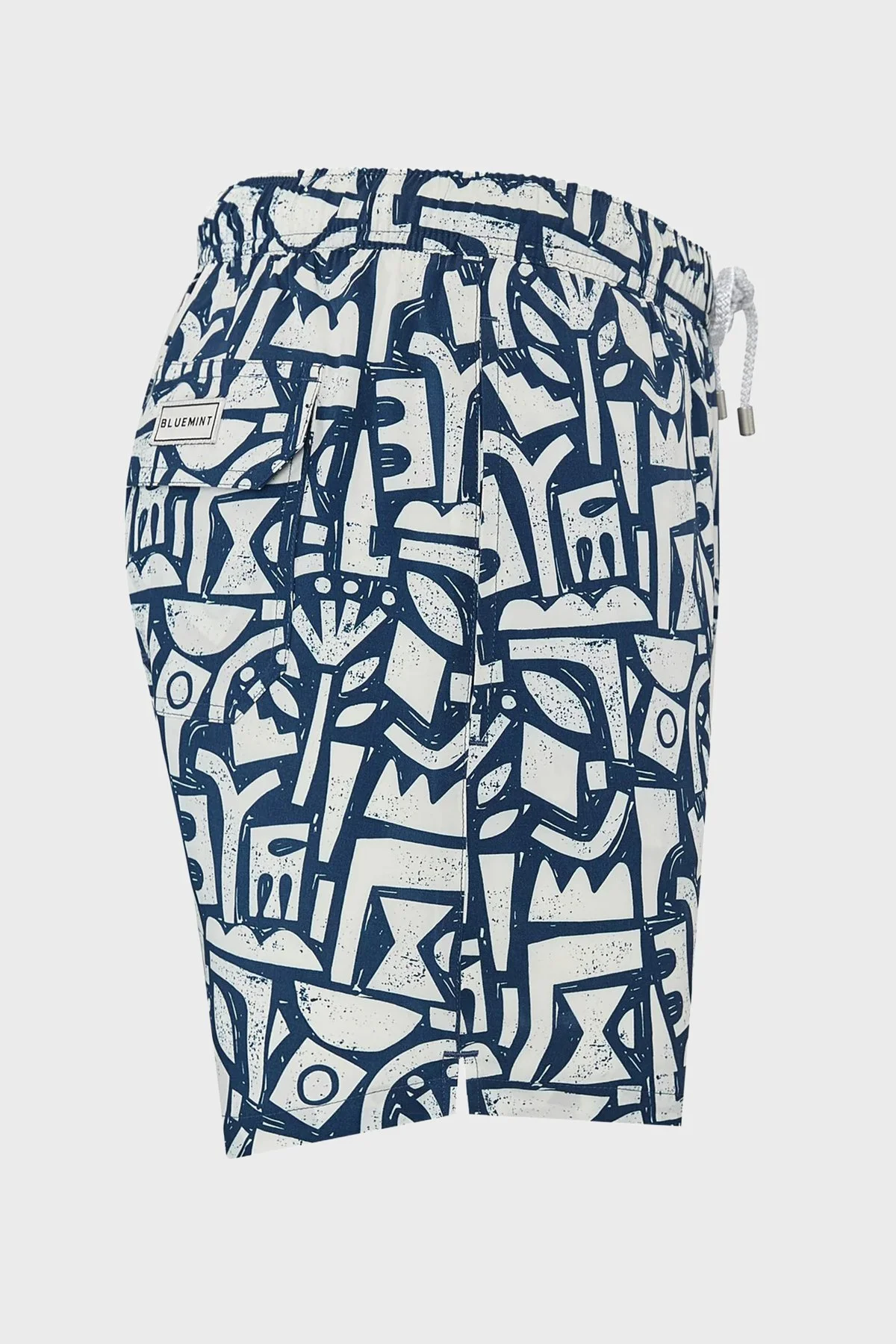 Bluemint Desenli Hızlı Kuruyan Erkek Deniz Şortu ARTHUSSTRE1 317 LACİVERT - 5