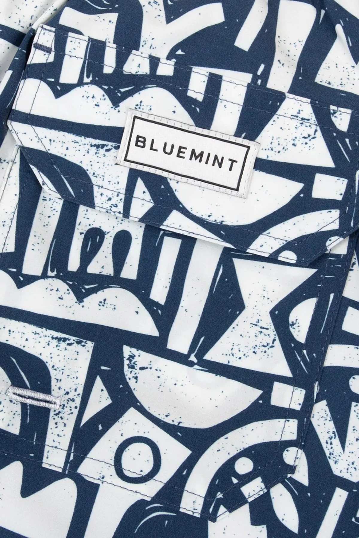 Bluemint Desenli Hızlı Kuruyan Erkek Deniz Şortu ARTHUSSTRE1 317 LACİVERT - 7