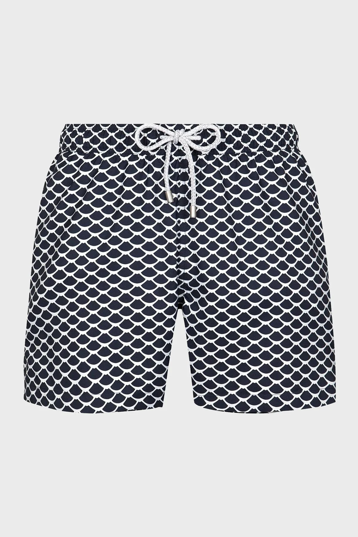 Bluemint Desenli Hızlı Kuruyan Erkek Deniz Şortu LOGAN 529 LACİVERT-BEYAZ - 2