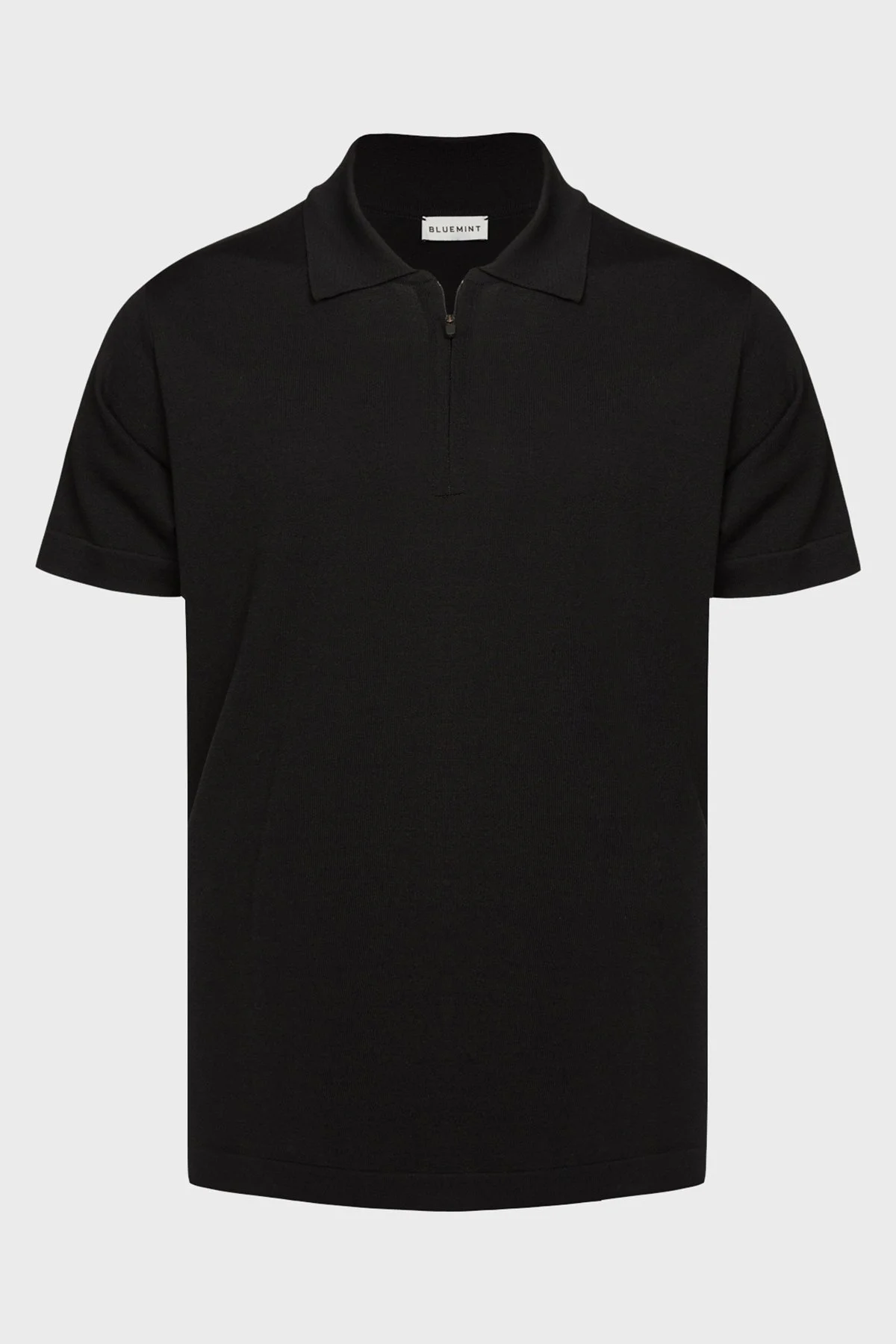 Bluemint Devon Fitted Örme Erkek Polo Yaka T Shirt BM24007214MS 111 SİYAH - 3