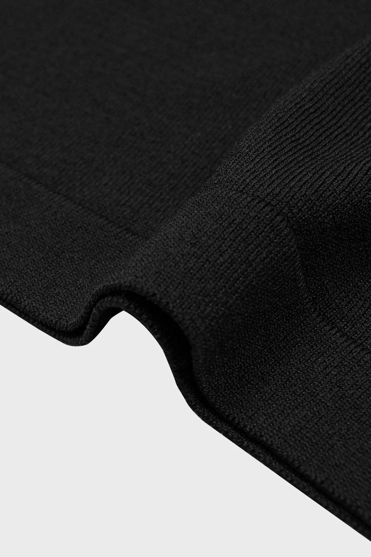 Bluemint Devon Fitted Örme Erkek Polo Yaka T Shirt BM24007214MS 111 SİYAH - 4