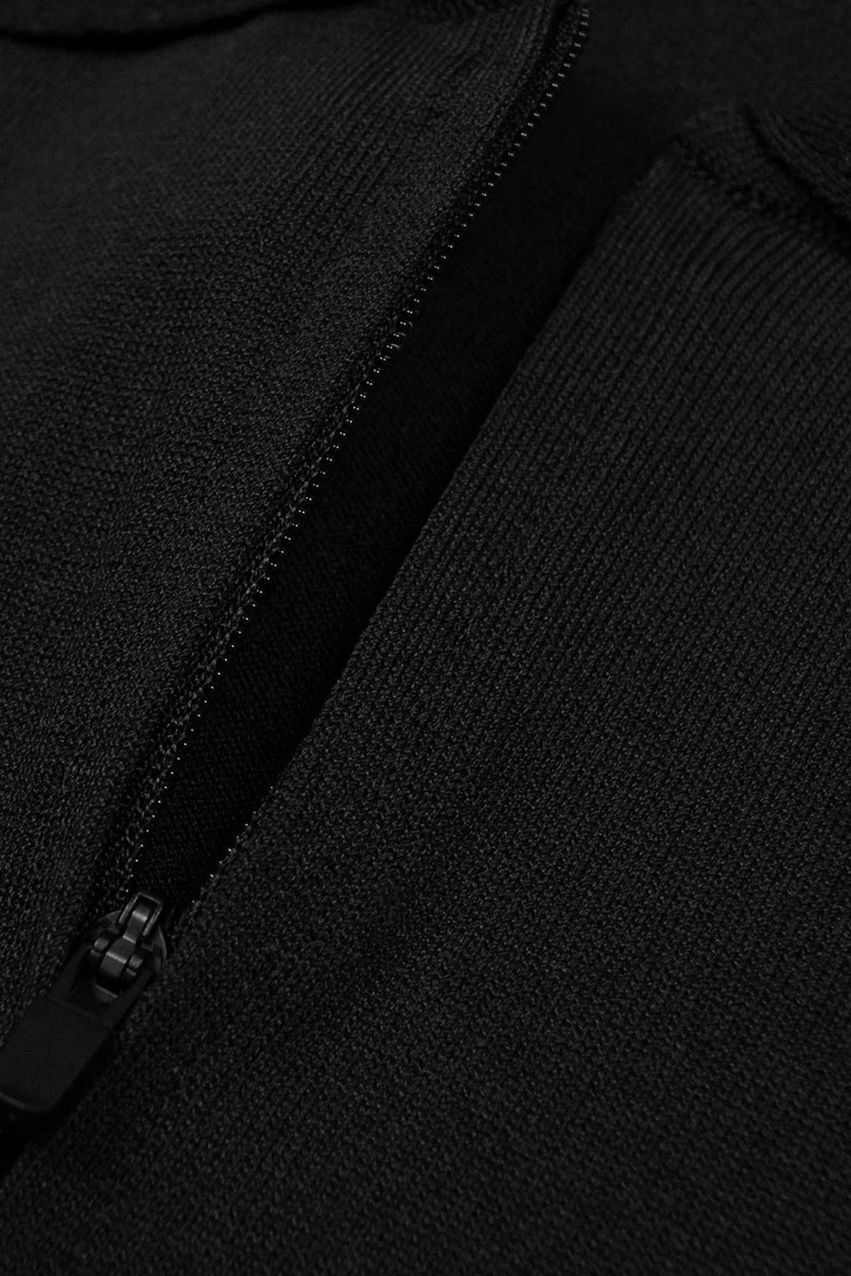 Bluemint Devon Fitted Örme Erkek Polo Yaka T Shirt BM24007214MS 111 SİYAH - 5