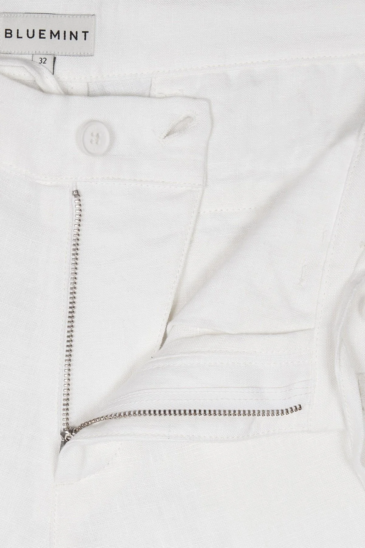 Bluemint Edan % 100 Keten Tapered Fit Erkek Pantolon BM24009124MS 112 BEYAZ - 3