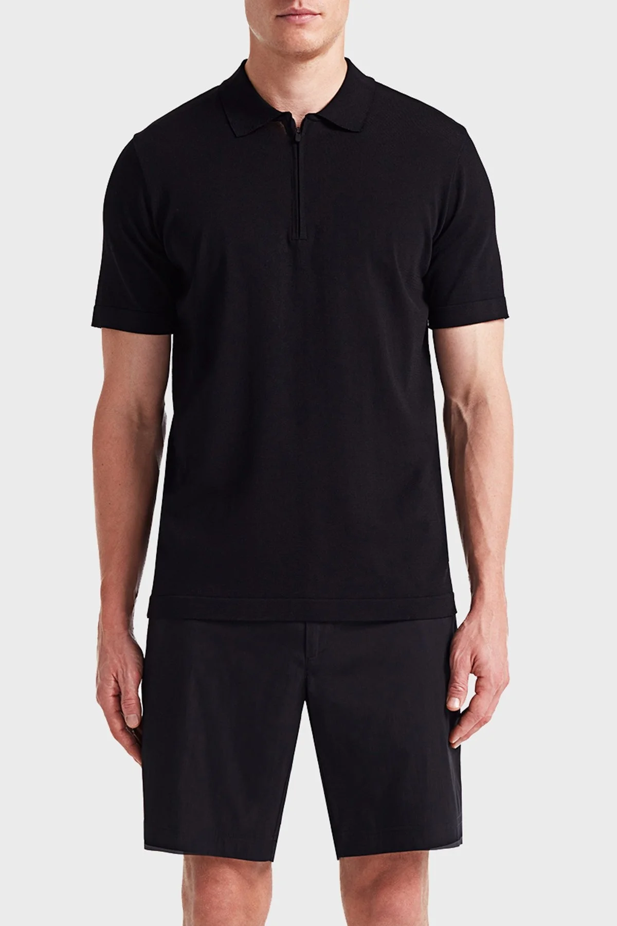 Bluemint Edmund % 100 Keten Regular Fit Erkek Short BM24004051MS 111 SİYAH - 1