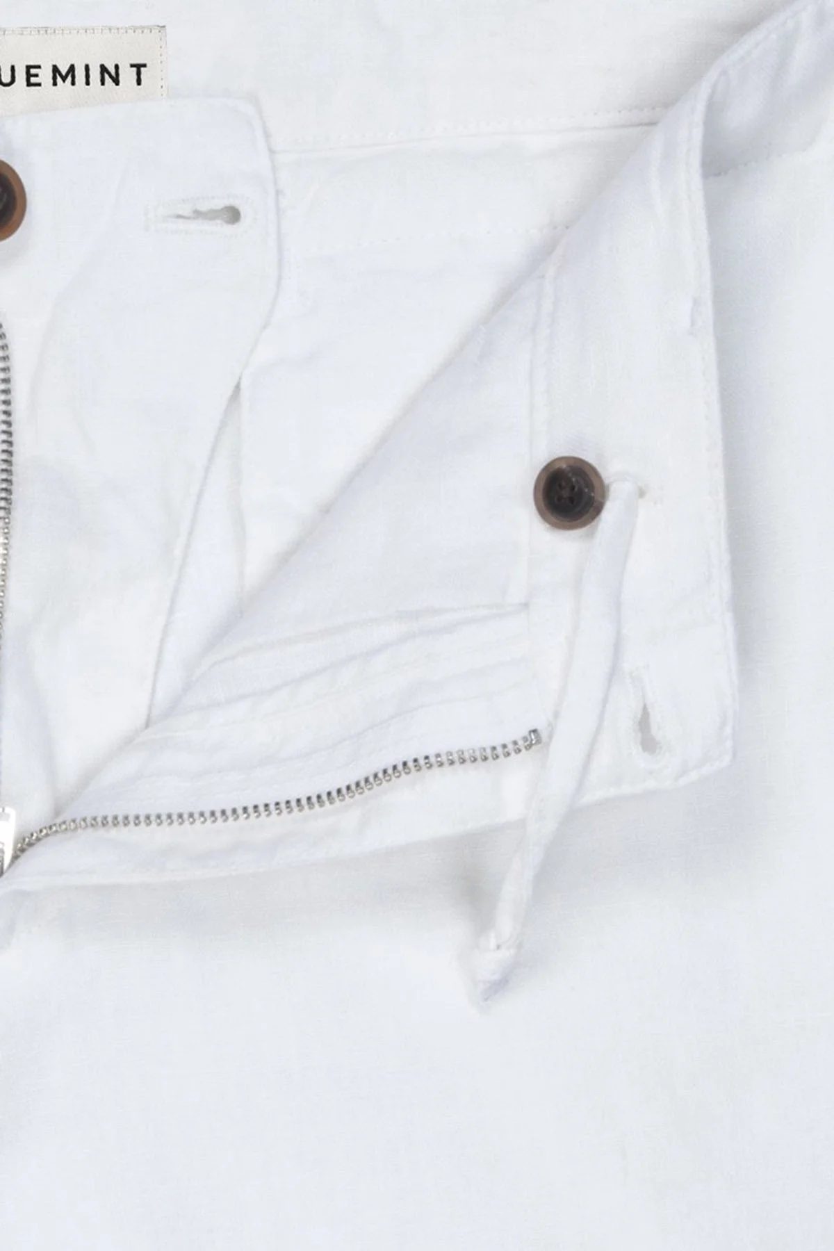 Bluemint Edmund % 100 Keten Regular Fit Erkek Short BM24004051MS 112 BEYAZ - 9