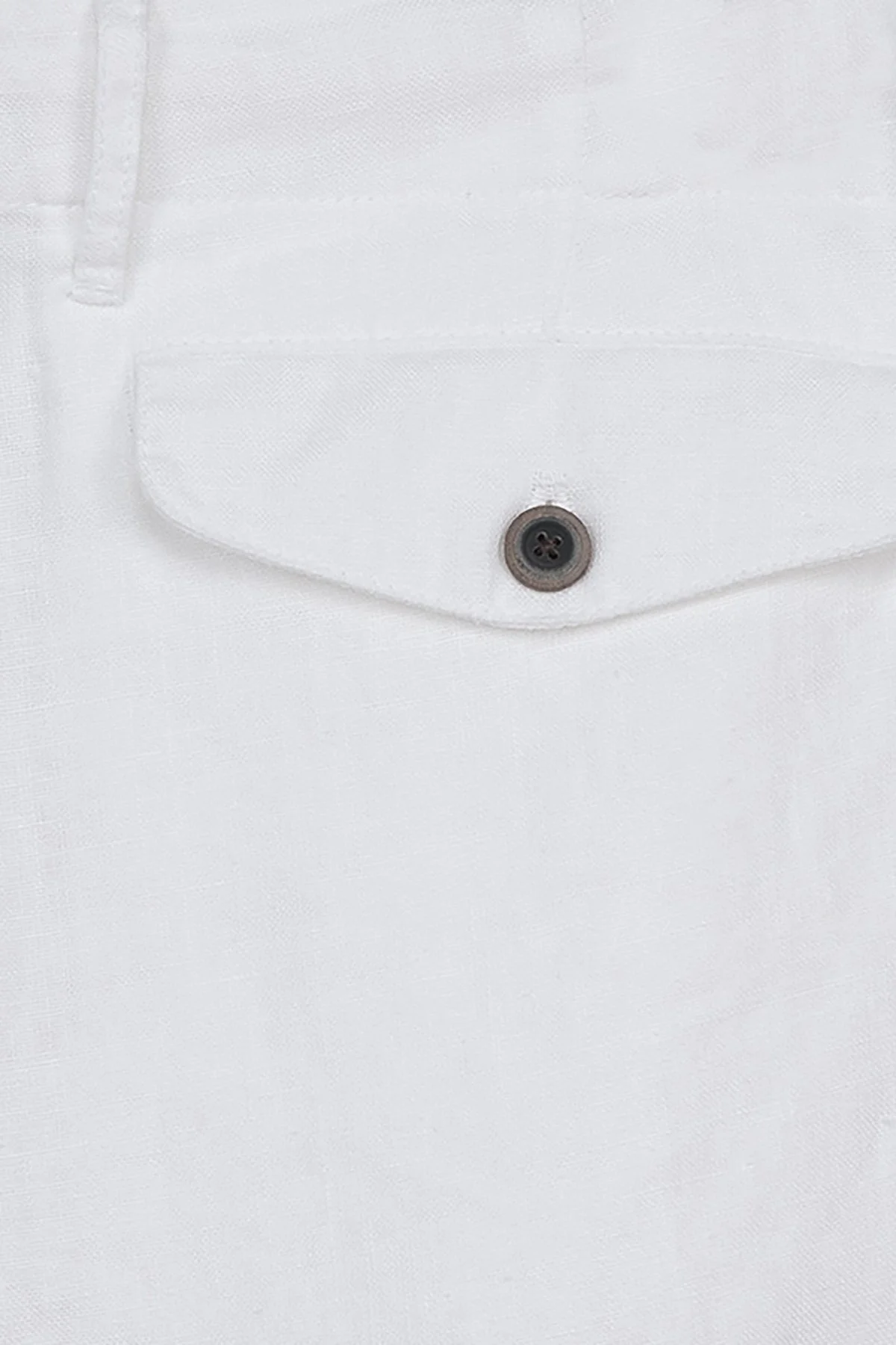 Bluemint Edmund % 100 Keten Regular Fit Erkek Short BM24004051MS 112 BEYAZ - 10