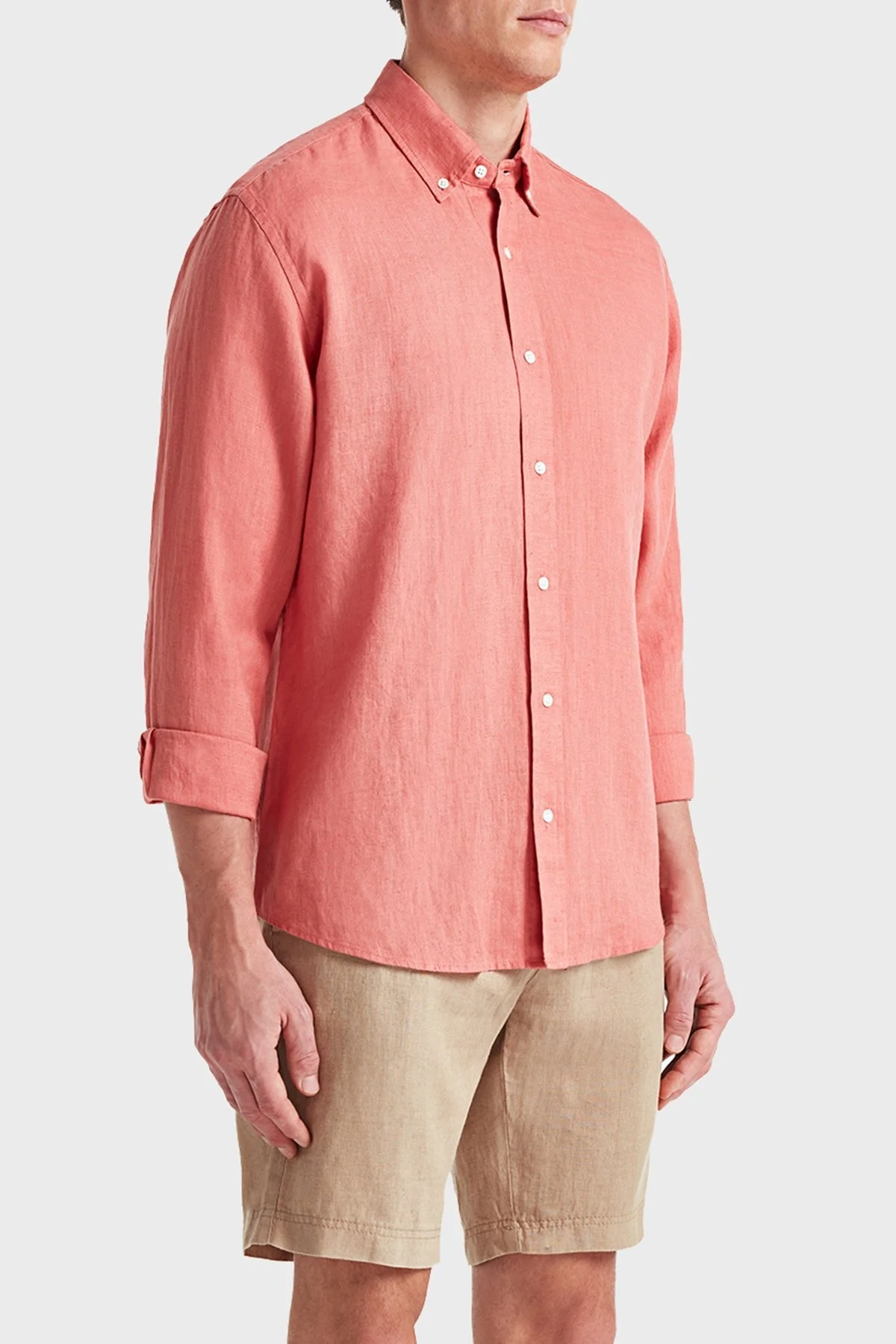 Bluemint Edmund % 100 Keten Regular Fit Erkek Short BM24004051MS 214 CAMEL - 3