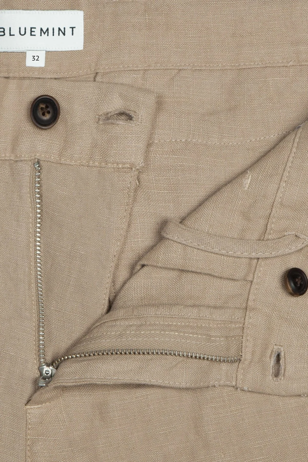 Bluemint Edmund % 100 Keten Regular Fit Erkek Short BM24004051MS 214 CAMEL - 4