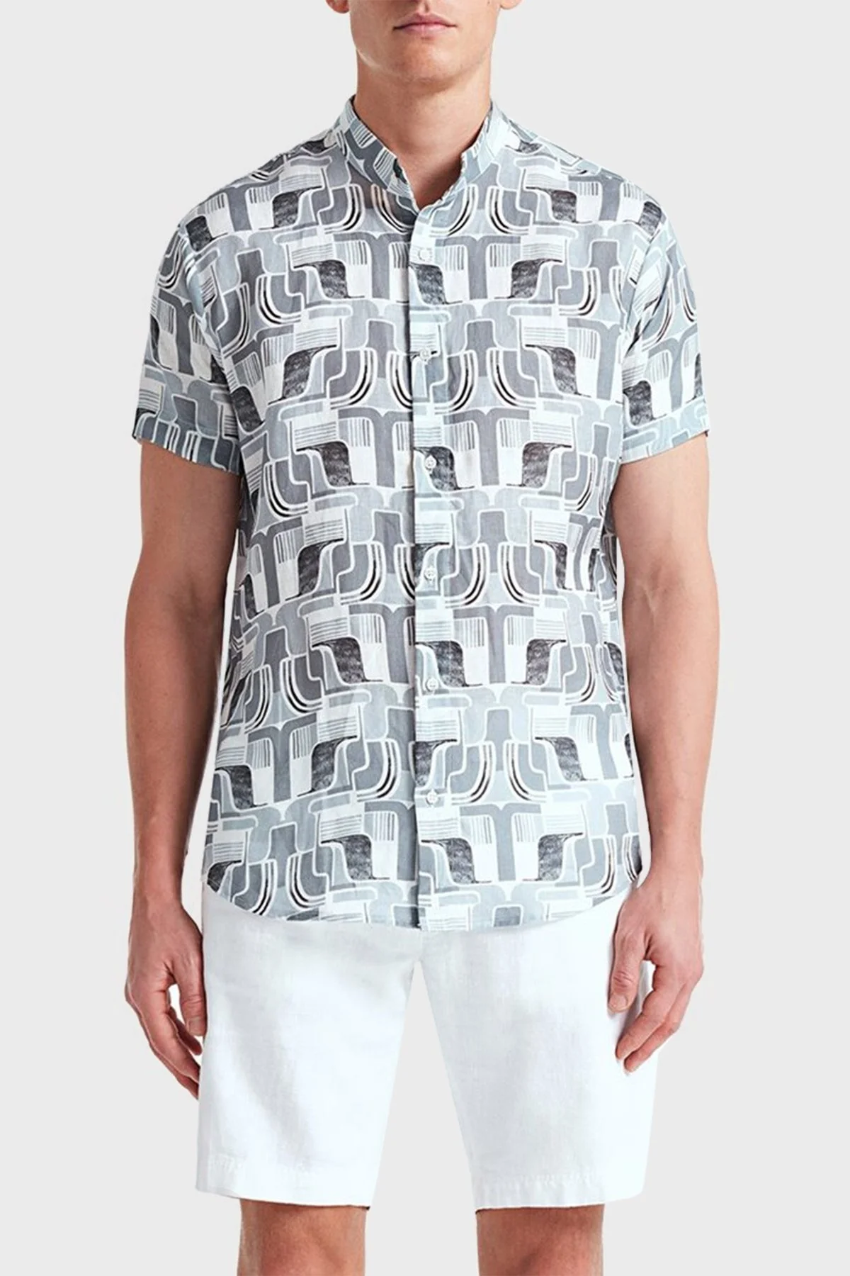 Bluemint Edmund Cepli % 100 Keten Regular Fit Erkek Short BM23004051MS 112 BEYAZ - 2