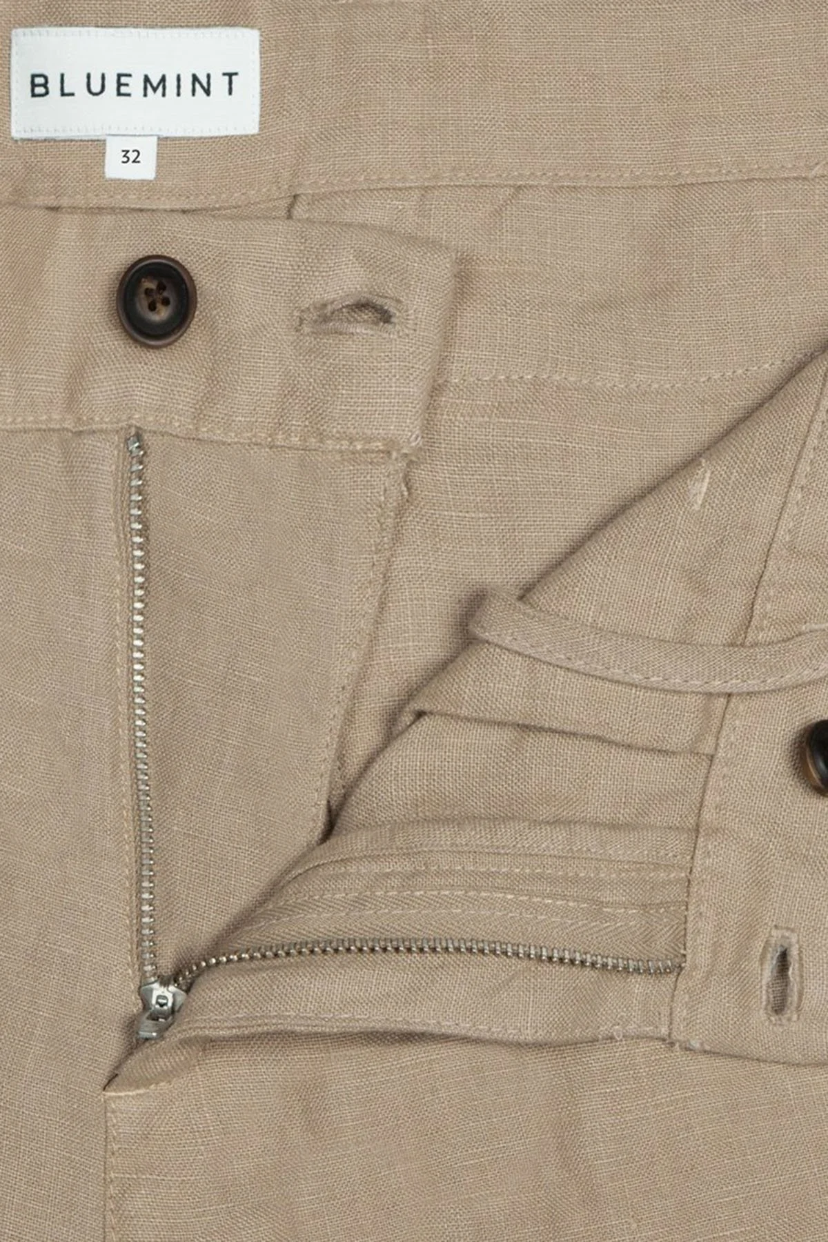 Bluemint Edmund Cepli % 100 Keten Regular Fit Erkek Short BM23004051MS 214 CAMEL - 4