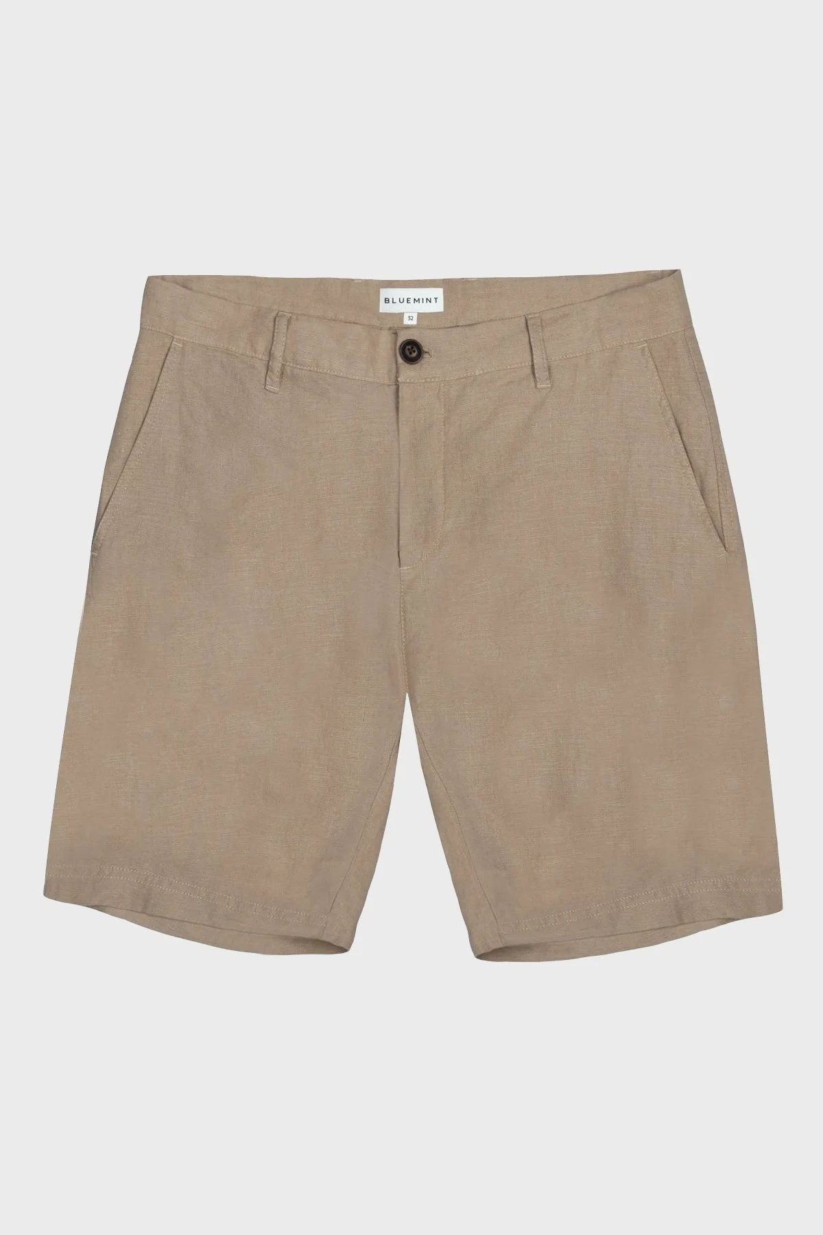 Bluemint Edmund Cepli % 100 Keten Regular Fit Erkek Short BM23004051MS 214 CAMEL - 5