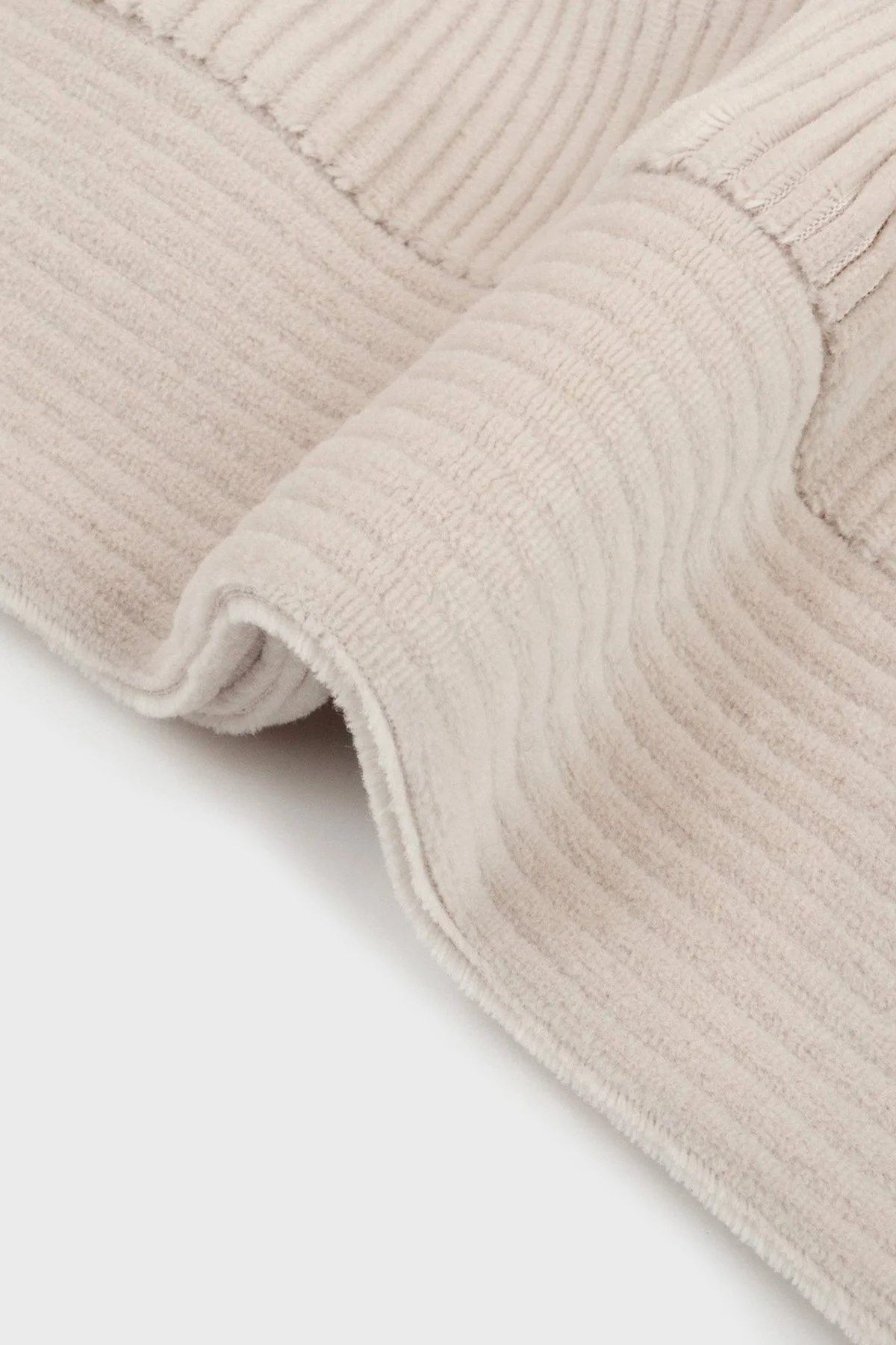 Bluemint Fitilli Pamuklu Comfort Fit Yarım Fermuarlı Dik Yaka Erkek Sweat BM25019345MW 1239 BEJ - 5