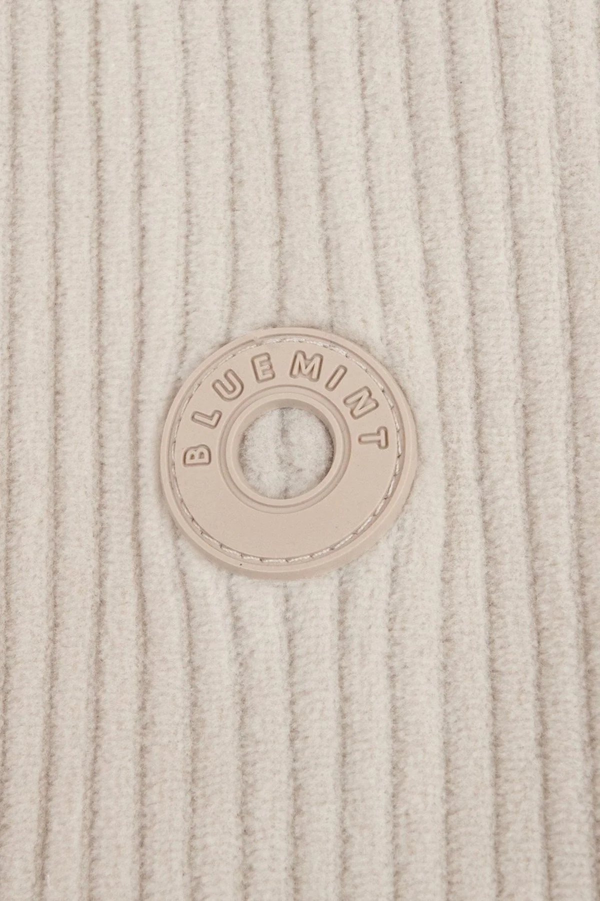 Bluemint Fitilli Pamuklu Comfort Fit Yarım Fermuarlı Dik Yaka Erkek Sweat BM25019345MW 1239 BEJ - 6