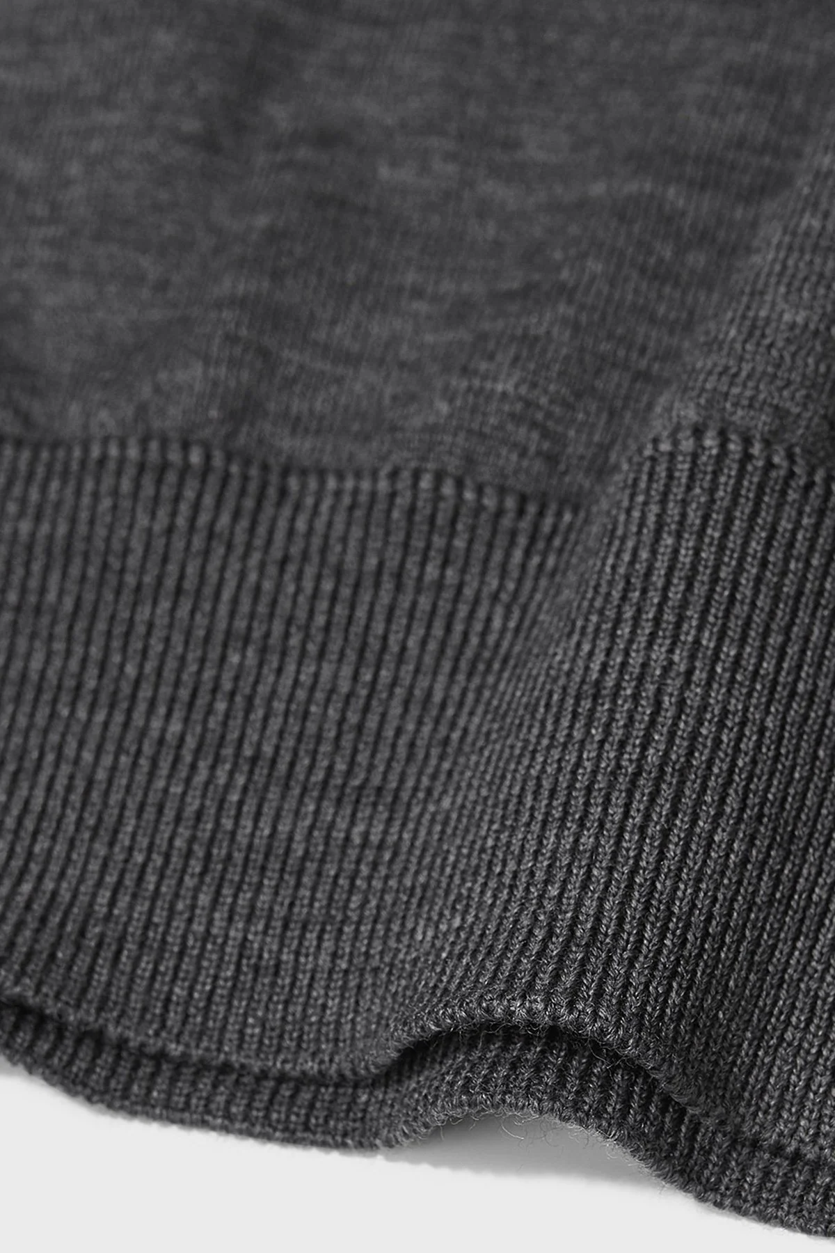 Bluemint Frank % 100 Yün Regular Fit Bisiklet Yaka Erkek Kazak BM2320101MW 521 ANTRASİT MELANJ - 6