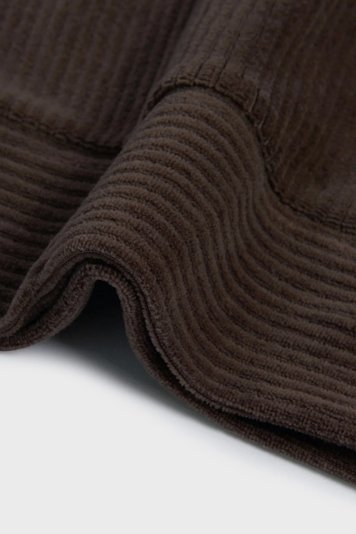 Bluemint Gael Fitilli Comfort Fit Dik Yaka Kadife Erkek Sweat BM24019345MW 221 KAHVE - 4