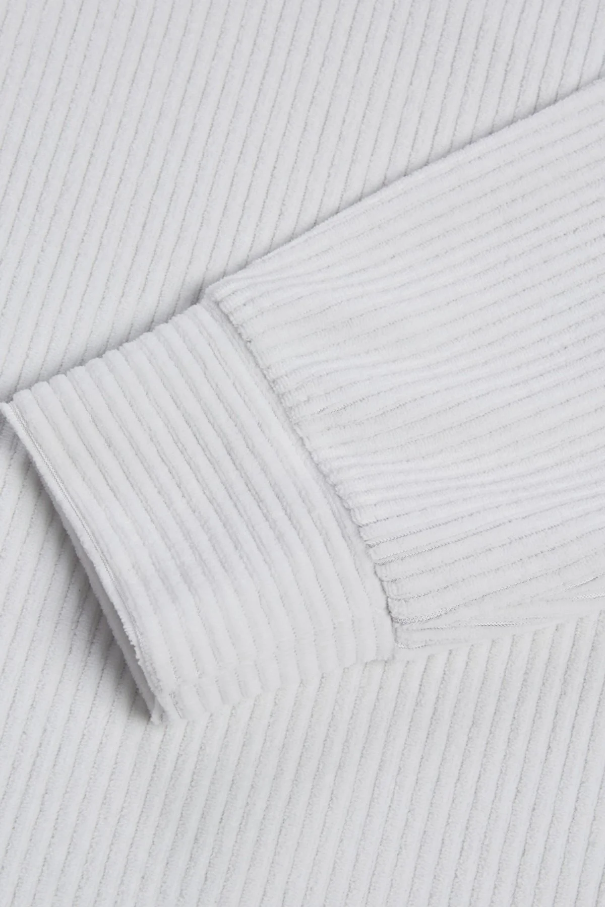 Bluemint Gael Fitilli Comfort Fit Dik Yaka Kadife Erkek Sweat BM24019345MW 630 MİNT - 4