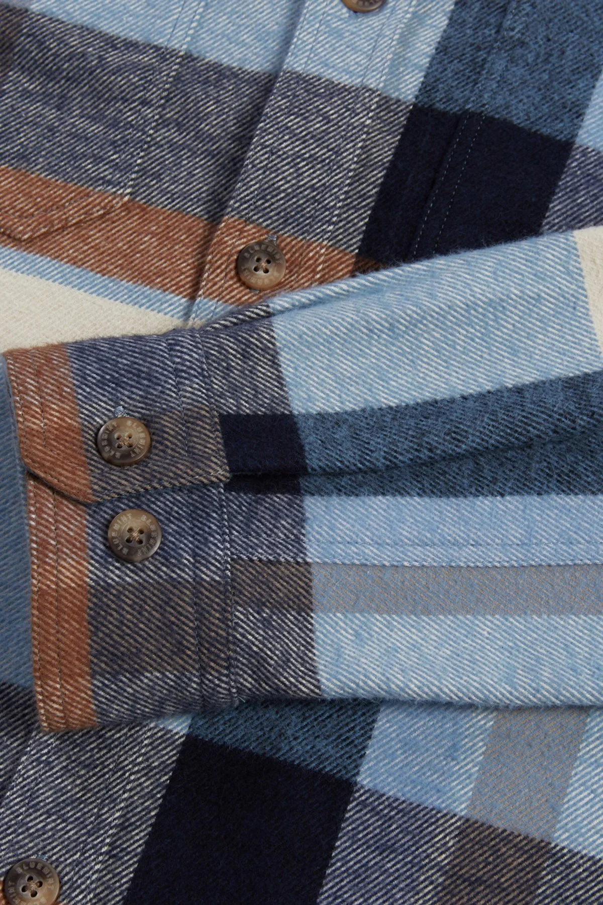 Bluemint James % 100 Pamuk Regular Fit Çift Cepli Erkek Gömlek BM24062344MW1 111 MAVİ-LACİVERT - 2