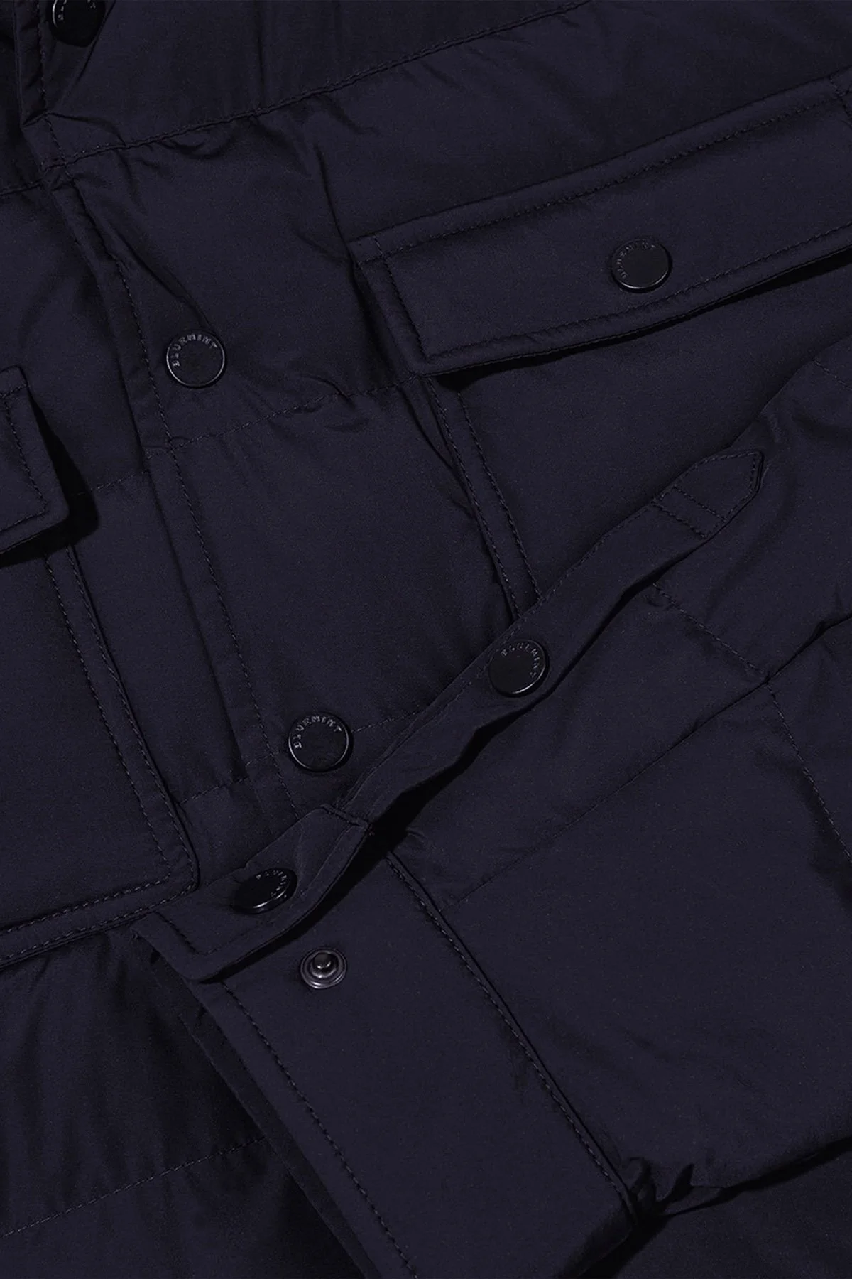 Bluemint Kapitoneli Comfort Fit Gömlek Yaka Şişme Erkek Mont BM24030342MW 155 LACİVERT - 4