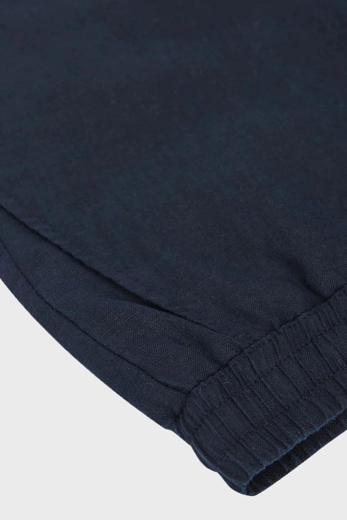 Bluemint Keten Relaxed Fit Lastikli Bel Jogger Erkek Şort EDMUNDJOGG 155 LACİVERT - 3