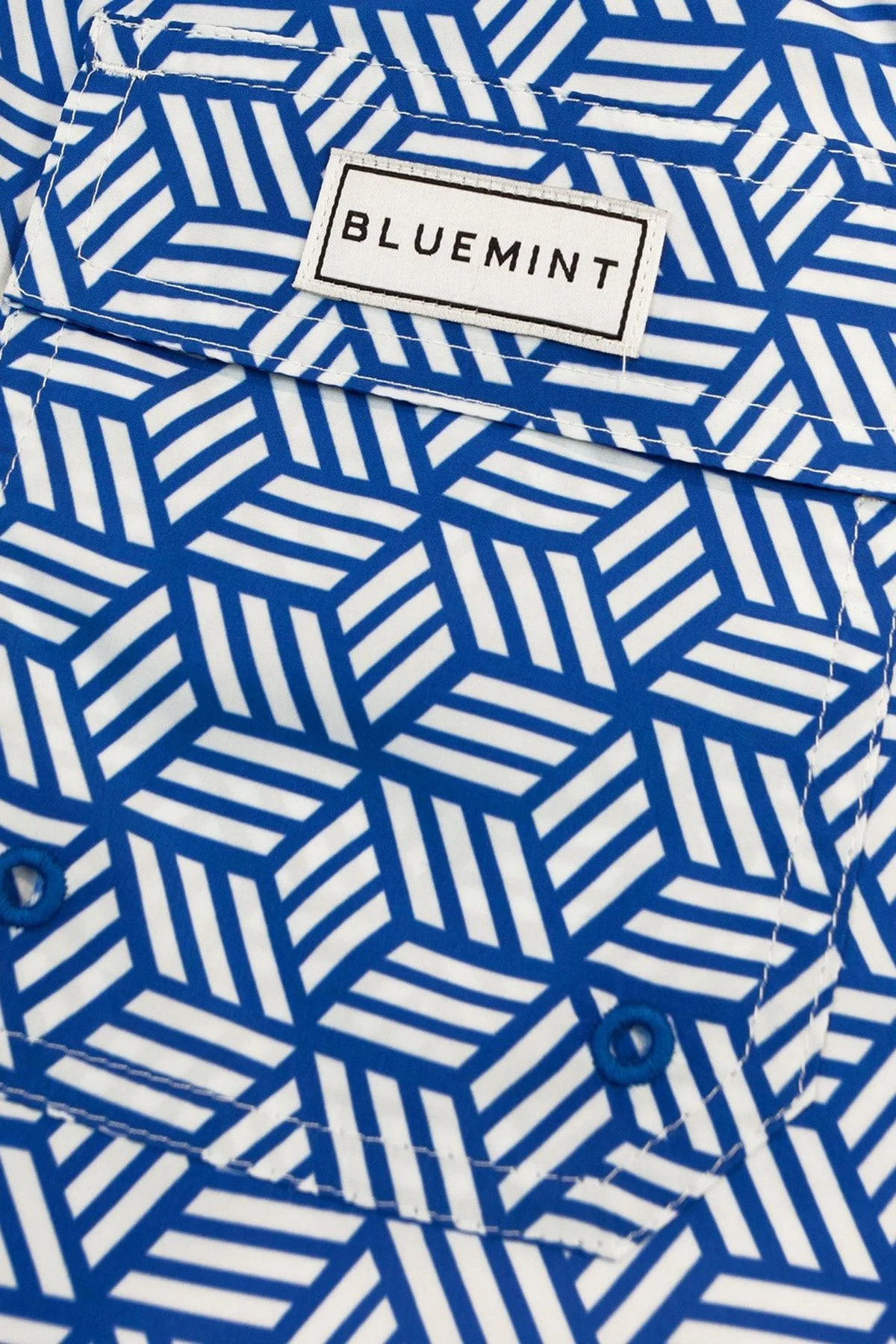 Bluemint Logan Cepli Deniz Şortu Hızlı Kuruyan Erkek Mayo Short BM23003013MS 792 MAVİ - 7