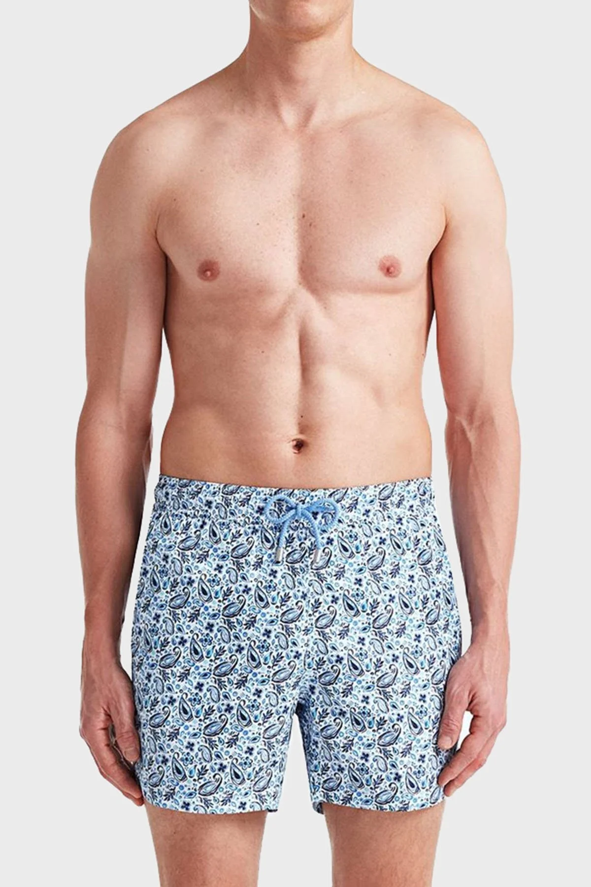 Bluemint Logan Cepli Deniz Şortu Hızlı Kuruyan Erkek Mayo Short BM23003013MS 820 AÇIK MAVİ - 1