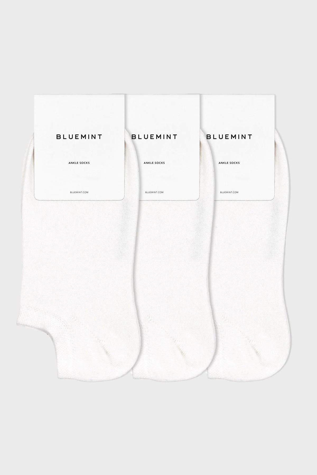 Bluemint Logolu Streç Pamuklu Kısa Erkek Çorap BM250232624A 112 BEYAZ - 3