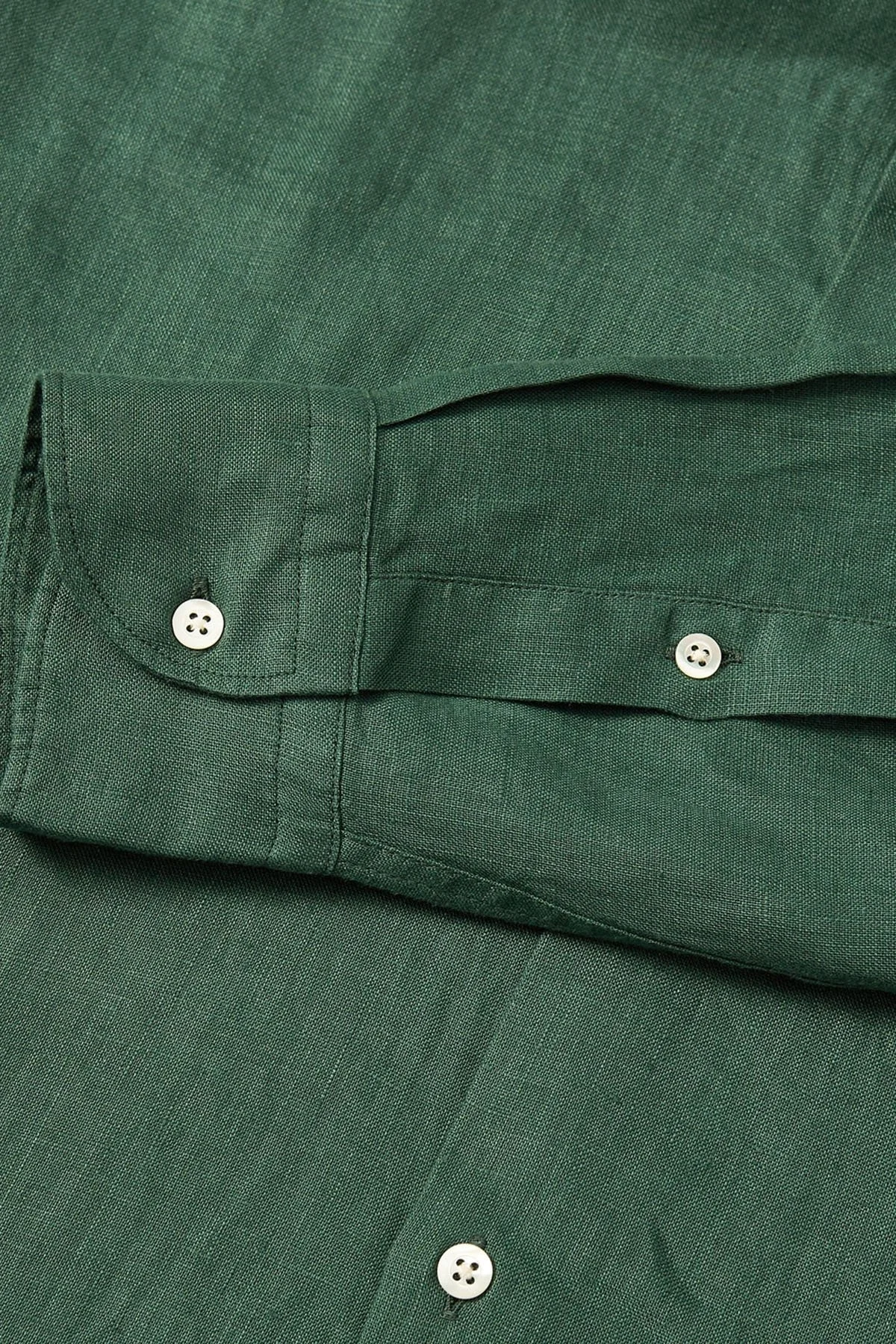 Bluemint Luca % 100 Keten Comfort Fit Erkek Gömlek BM24002092MS 1004 YEŞİL - 4