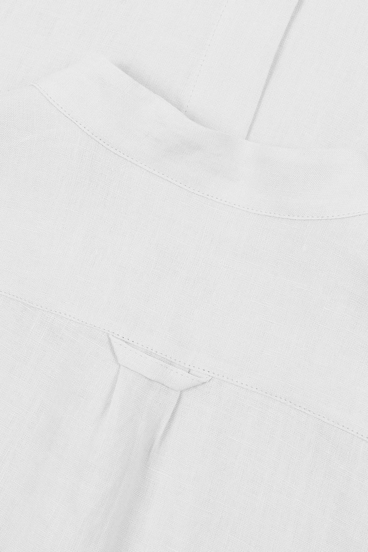 Bluemint Luca % 100 Keten Comfort Fit Erkek Gömlek BM24002092MS 112 BEYAZ - 4