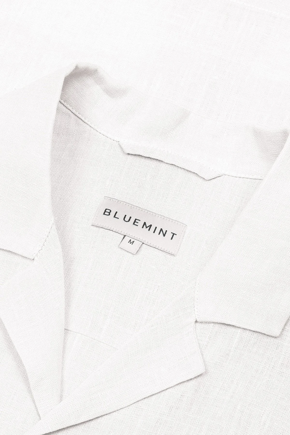 Bluemint Mars % 100 Keten Comfort Fit Kısa Kollu Erkek Gömlek BM24002107MS 112 BEYAZ - 2