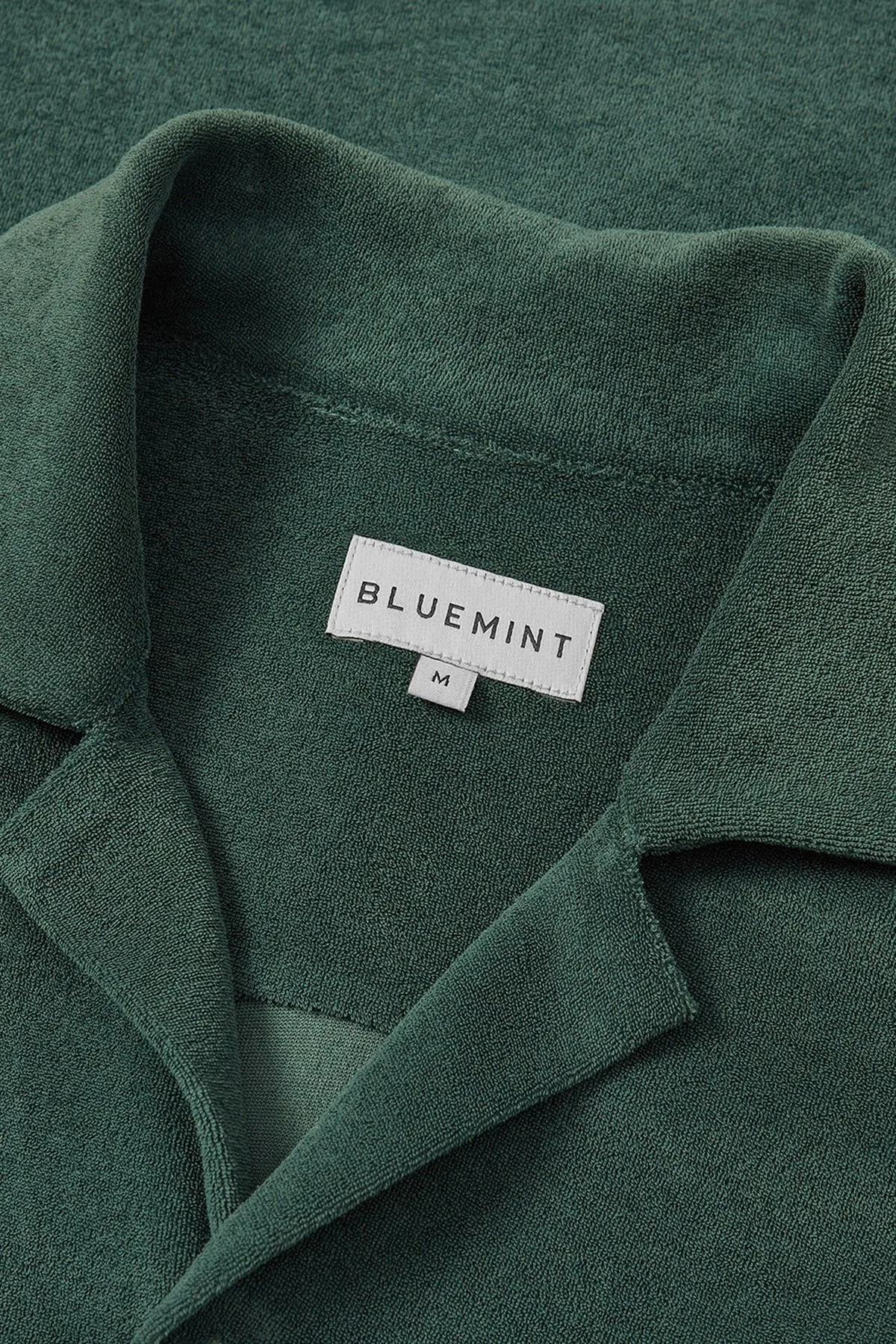 Bluemint Mars Havlu Pamuklu Comfort Fit Kısa Kollu Erkek Gömlek BM24002254MS 1004 YEŞİL - 3