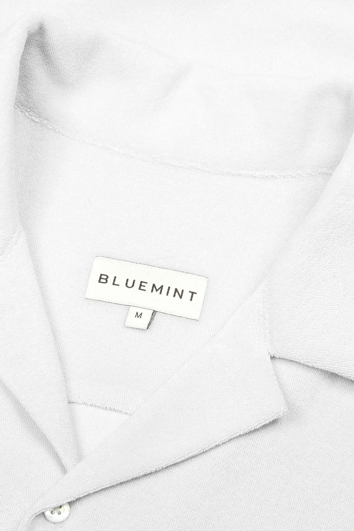 Bluemint Mars Havlu Pamuklu Comfort Fit Kısa Kollu Erkek Gömlek BM24002254MS 112 BEYAZ - 2