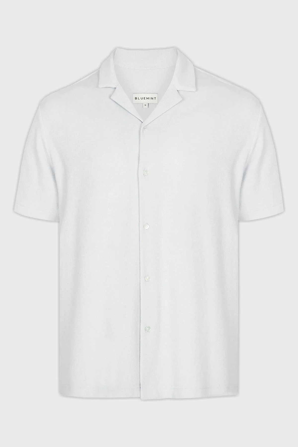 Bluemint Mars Havlu Pamuklu Comfort Fit Kısa Kollu Erkek Gömlek BM24002254MS 112 BEYAZ - 4