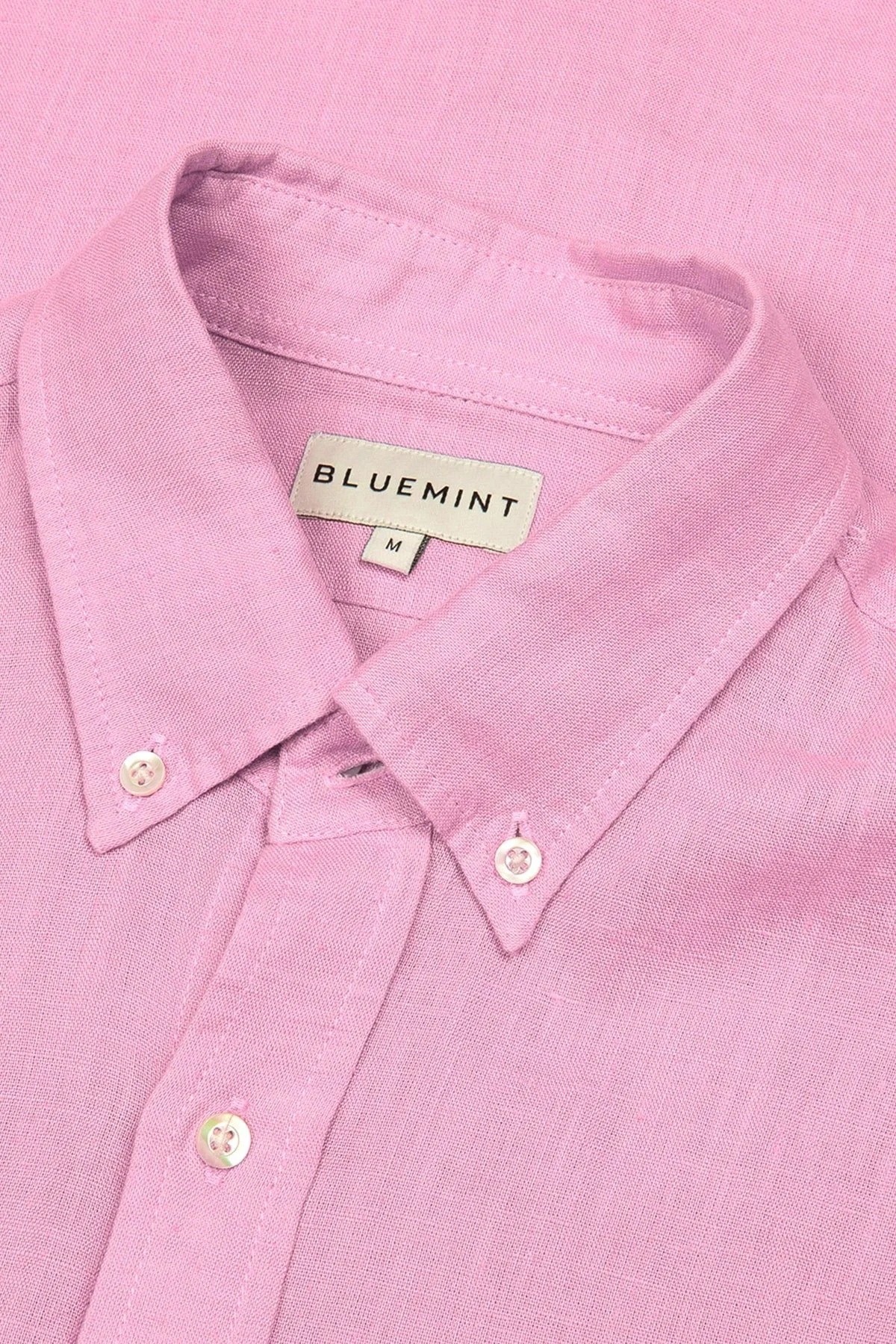 Bluemint Martin % 100 Keten Comfort Fit Erkek Gömlek BM24002003MS 164 PEMBE - 6