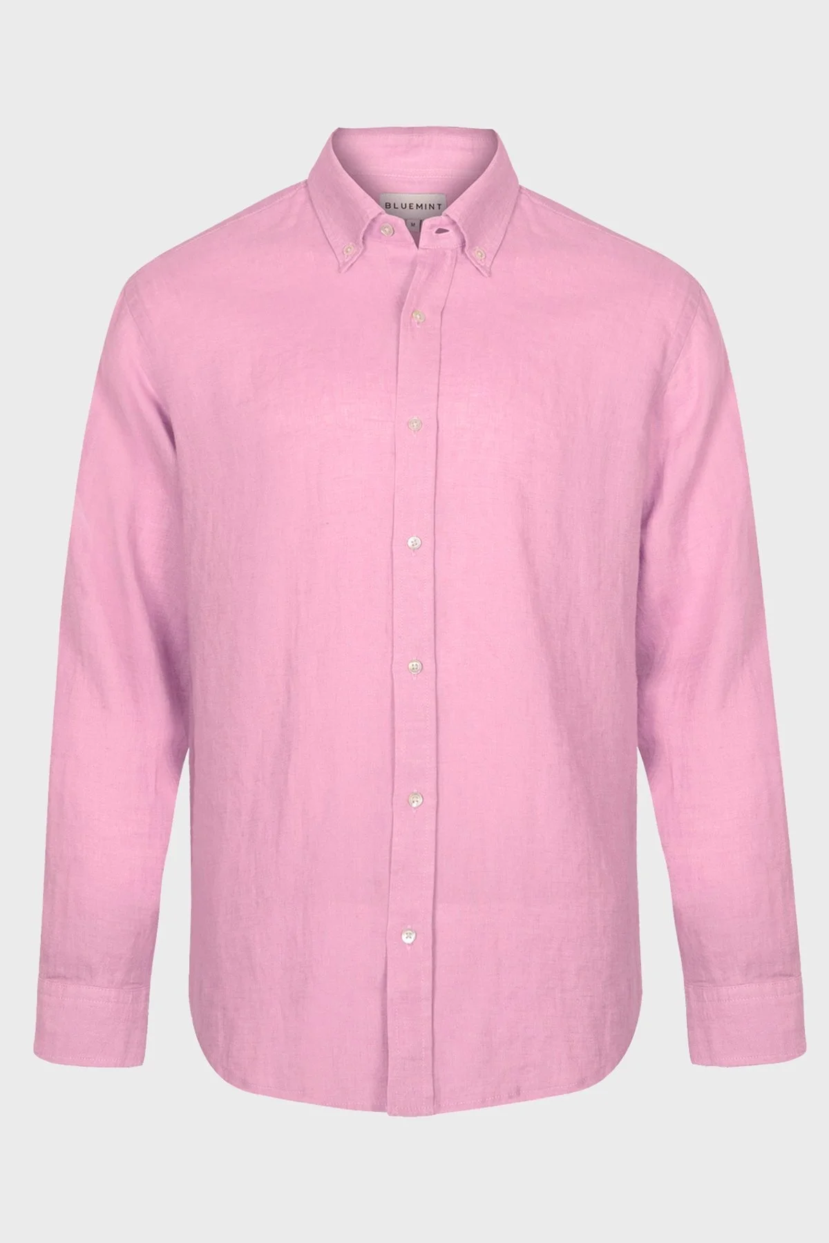 Bluemint Martin % 100 Keten Comfort Fit Erkek Gömlek BM24002003MS 164 PEMBE - 7