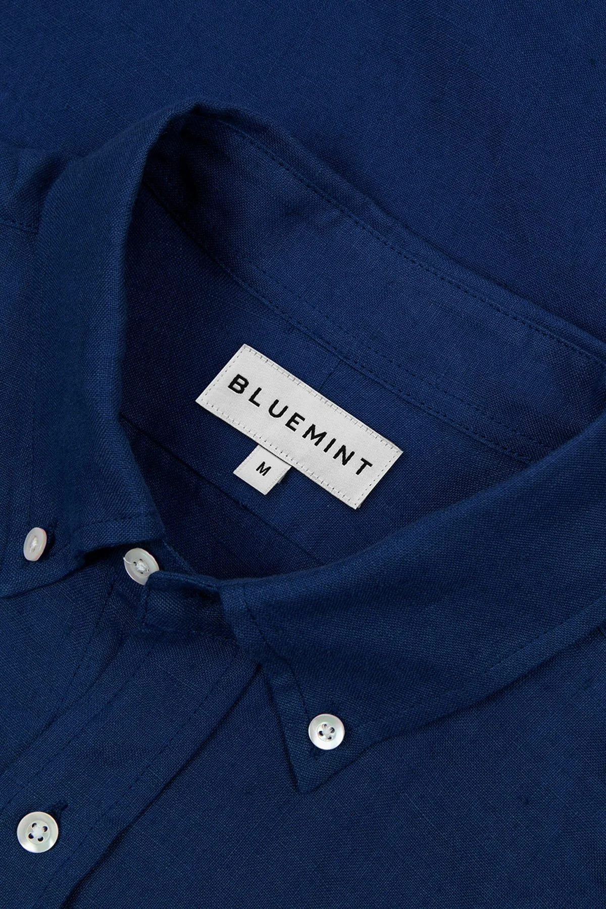 Bluemint Martin % 100 Keten Comfort Fit Erkek Gömlek BM24002003MS 313 İNDİGO - 2