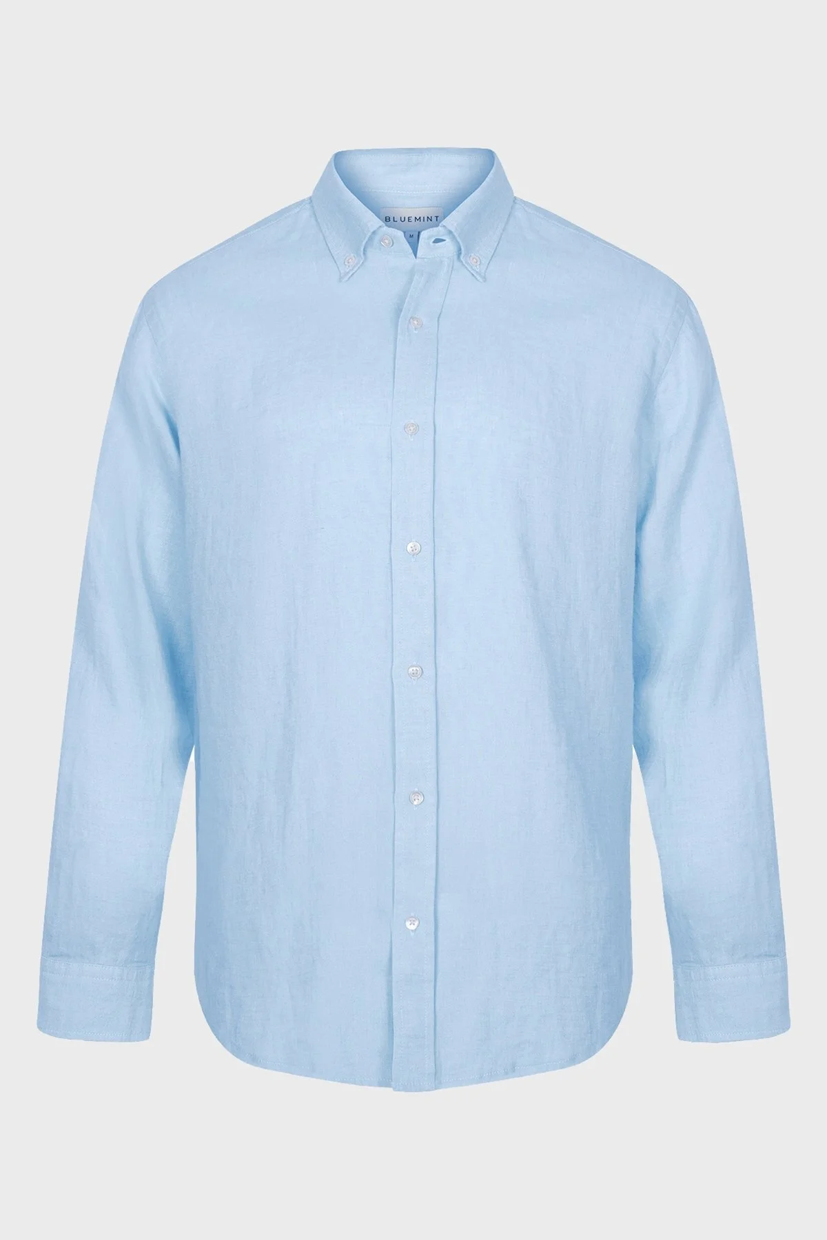 Bluemint Martin % 100 Keten Comfort Fit Erkek Gömlek BM24002003MS 416 MAVİ - 3