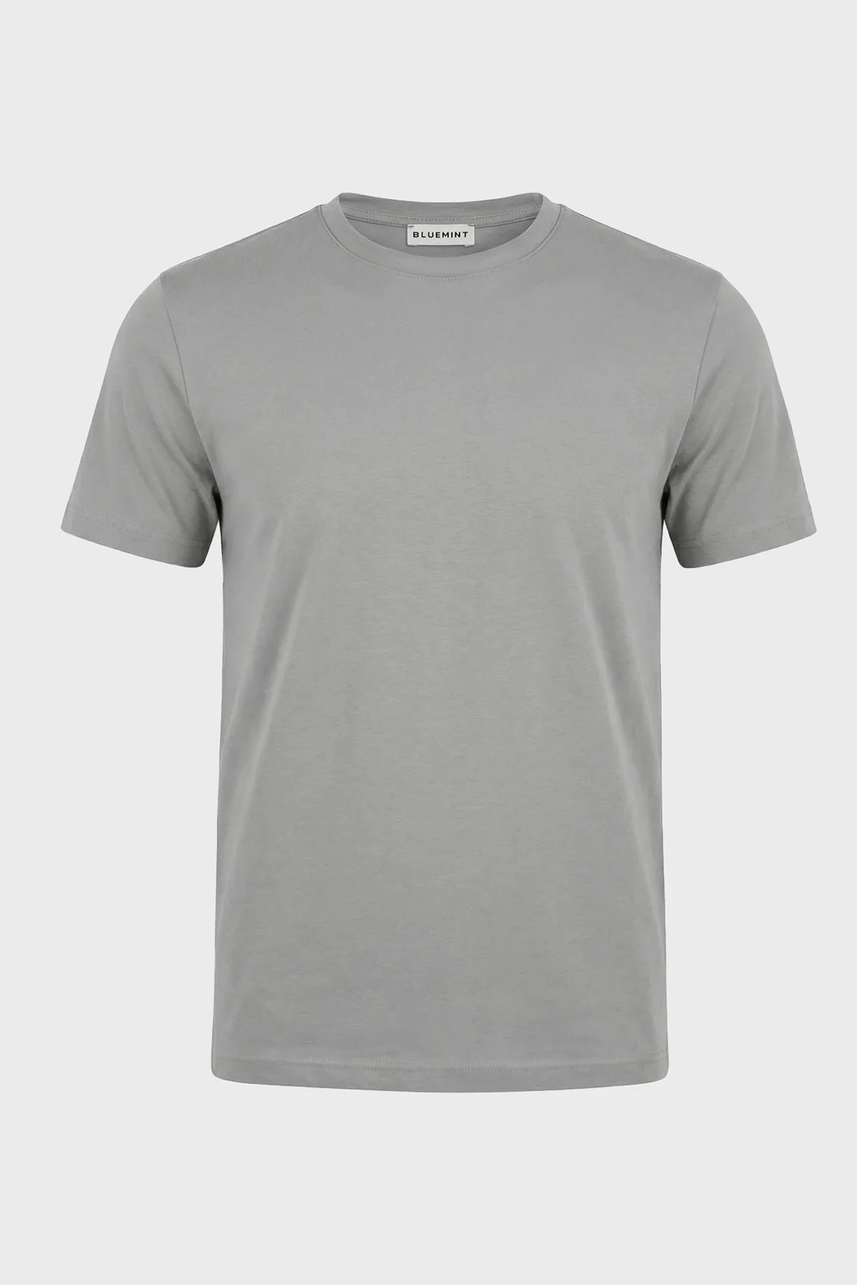 Bluemint Modal Kumaş Bisiklet Yaka Basic Erkek T Shirt SORATEE 1329 GRİ - 2