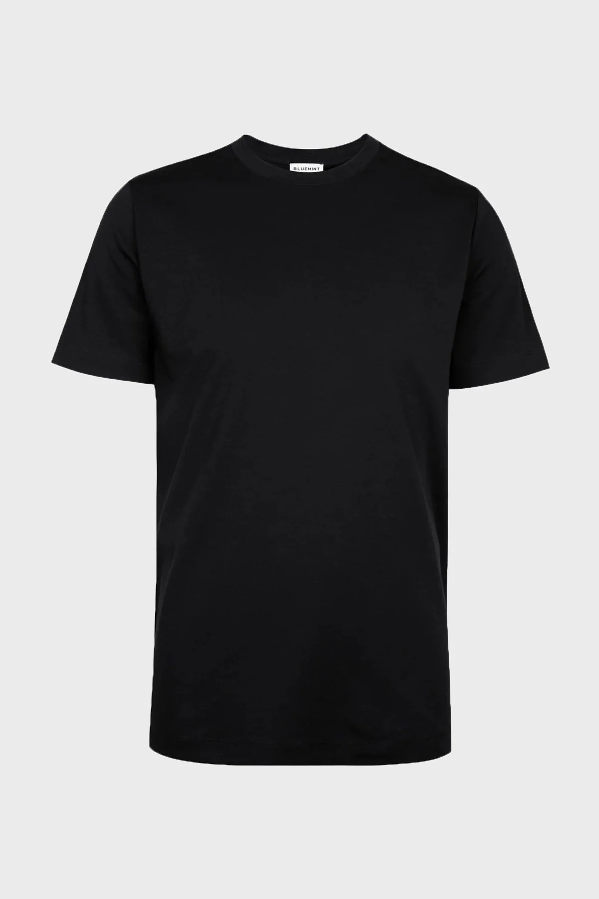 Bluemint Pamuklu Bisiklet Yaka Basic Erkek T Shirt NT001 111 Siyah - 1