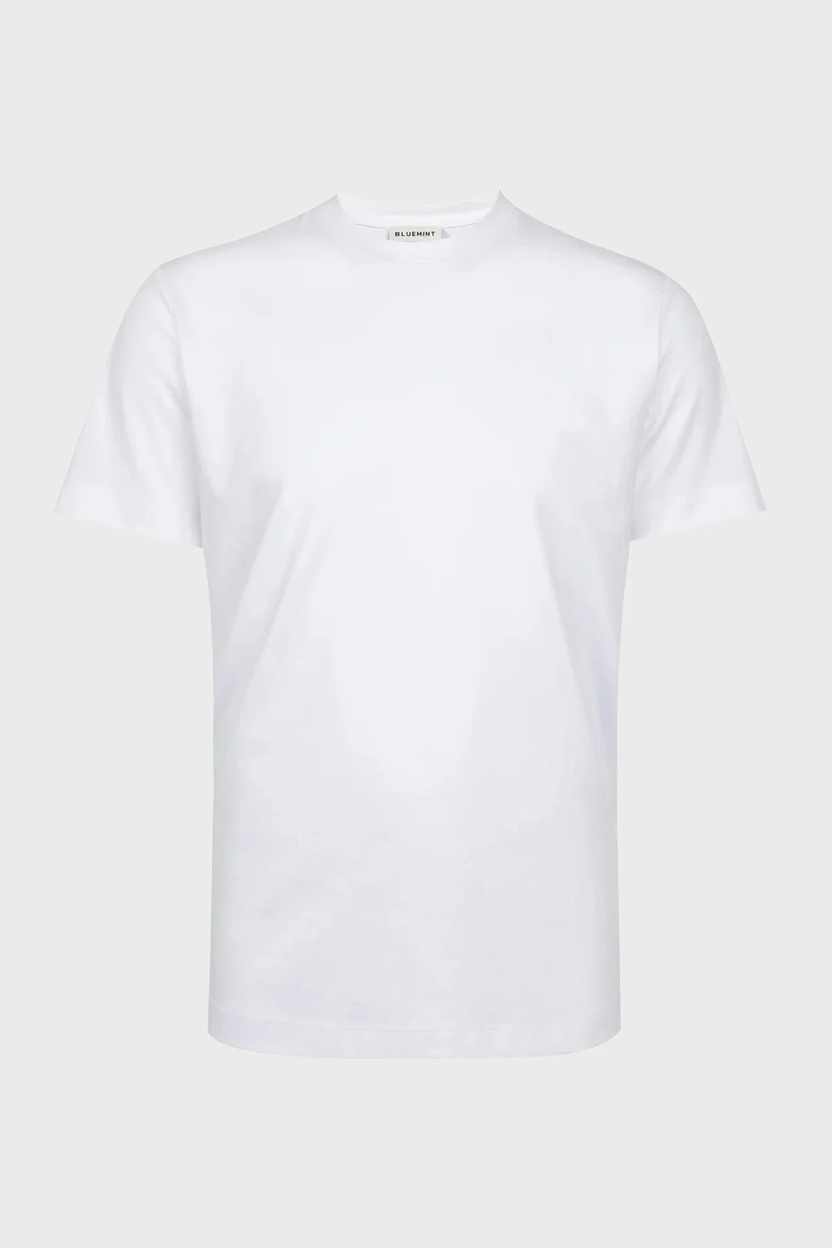 Bluemint Pamuklu Bisiklet Yaka Basic Erkek T Shirt NT001 112 Beyaz - 1