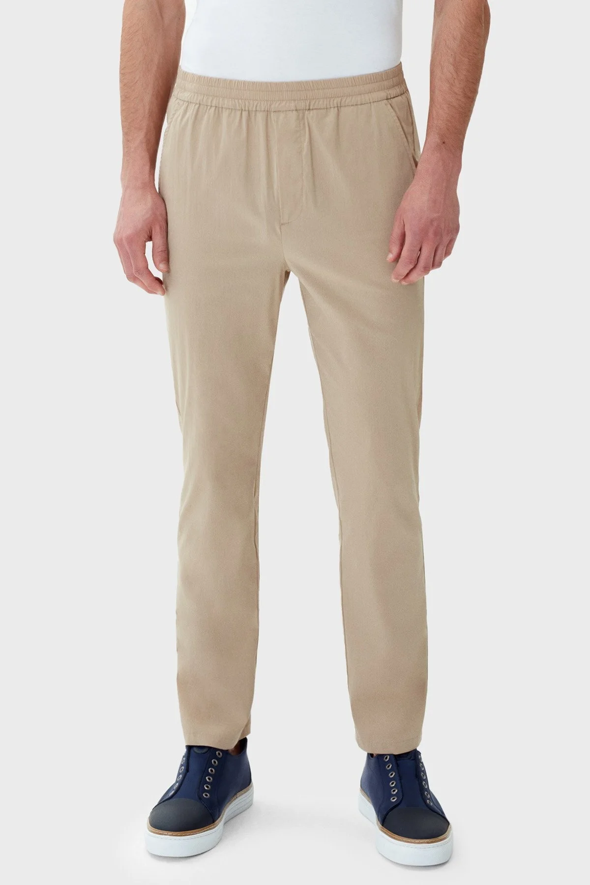 Bluemint Pamuklu Comfort Fit Daralan Paça Jogger Erkek Pantolon BM25009256MS 214 BEJ - 1